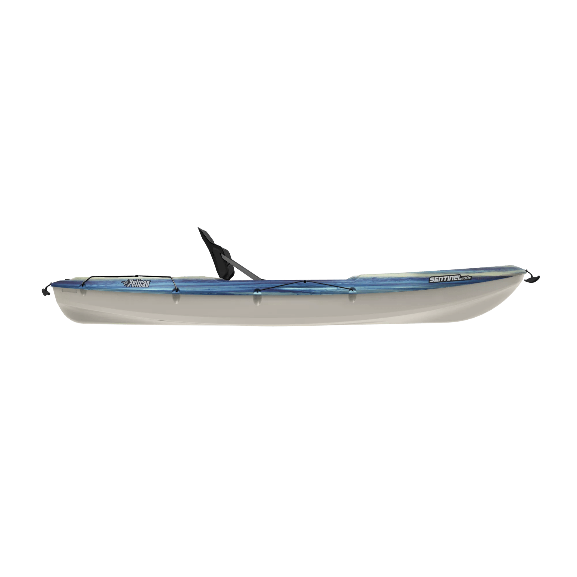 PELICAN - Sentinel 100X EXO Recreational Kayak - Blue - MEF10P103-00 - SIDE