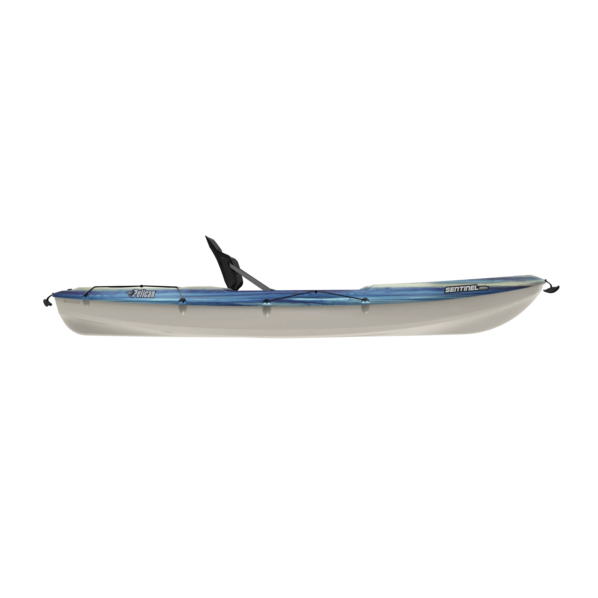 PELICAN - Kayak récréatif Sentinel 100X EXO - Blue - MEF10P103-00 - SIDE