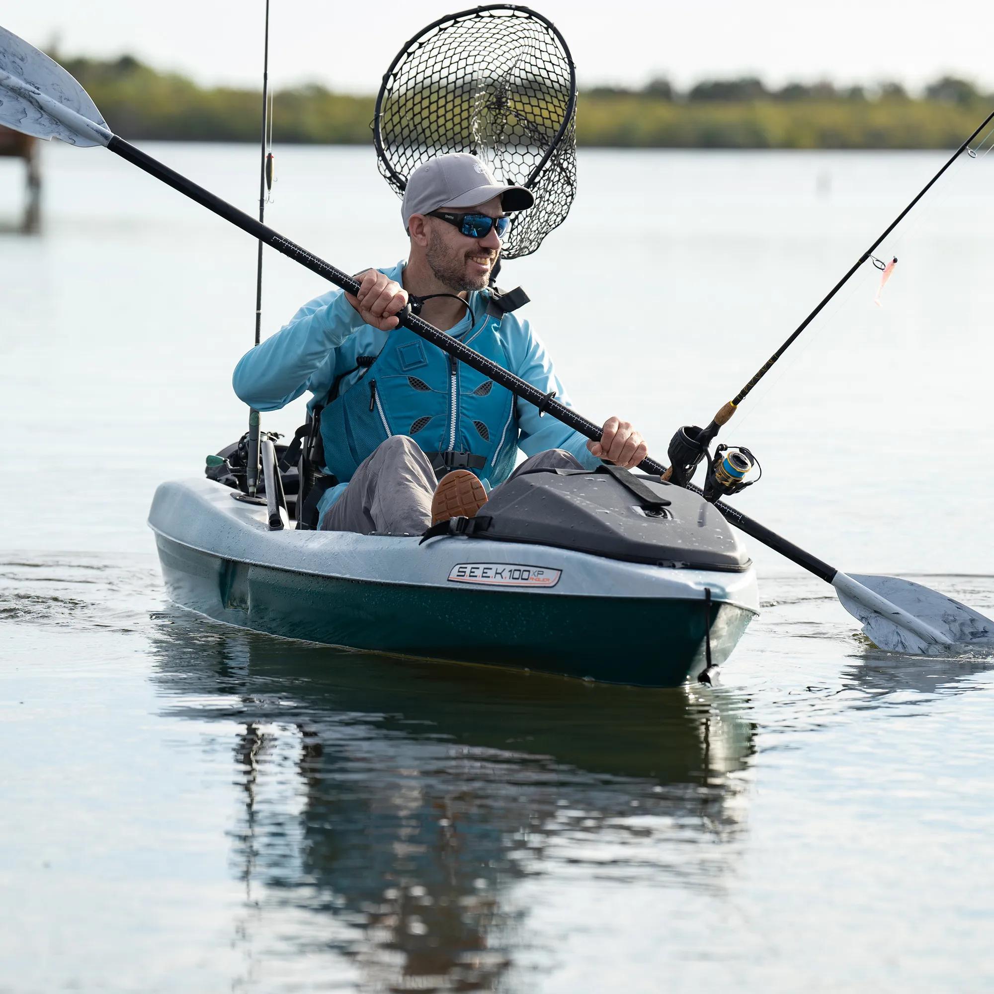 PELICAN - SEEK 100XP Angler Fishing Kayak - Grey - MKL10P505-00 - LIFE STYLE 1