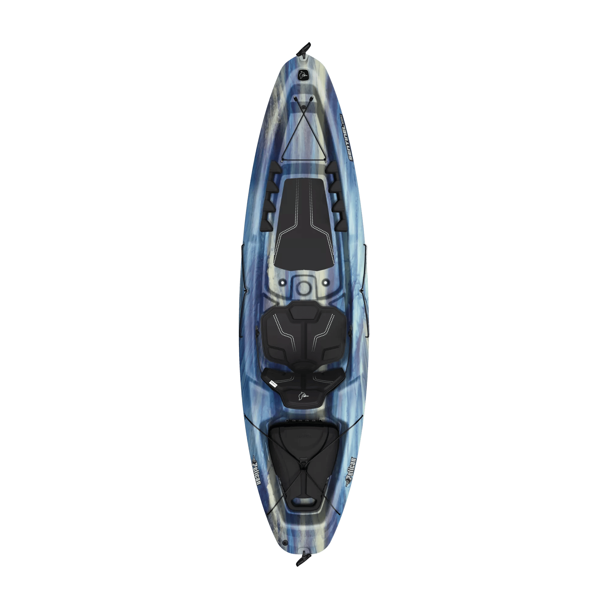 PELICAN - Sentinel 100X EXO Recreational Kayak - Blue - MEF10P103-00 - TOP