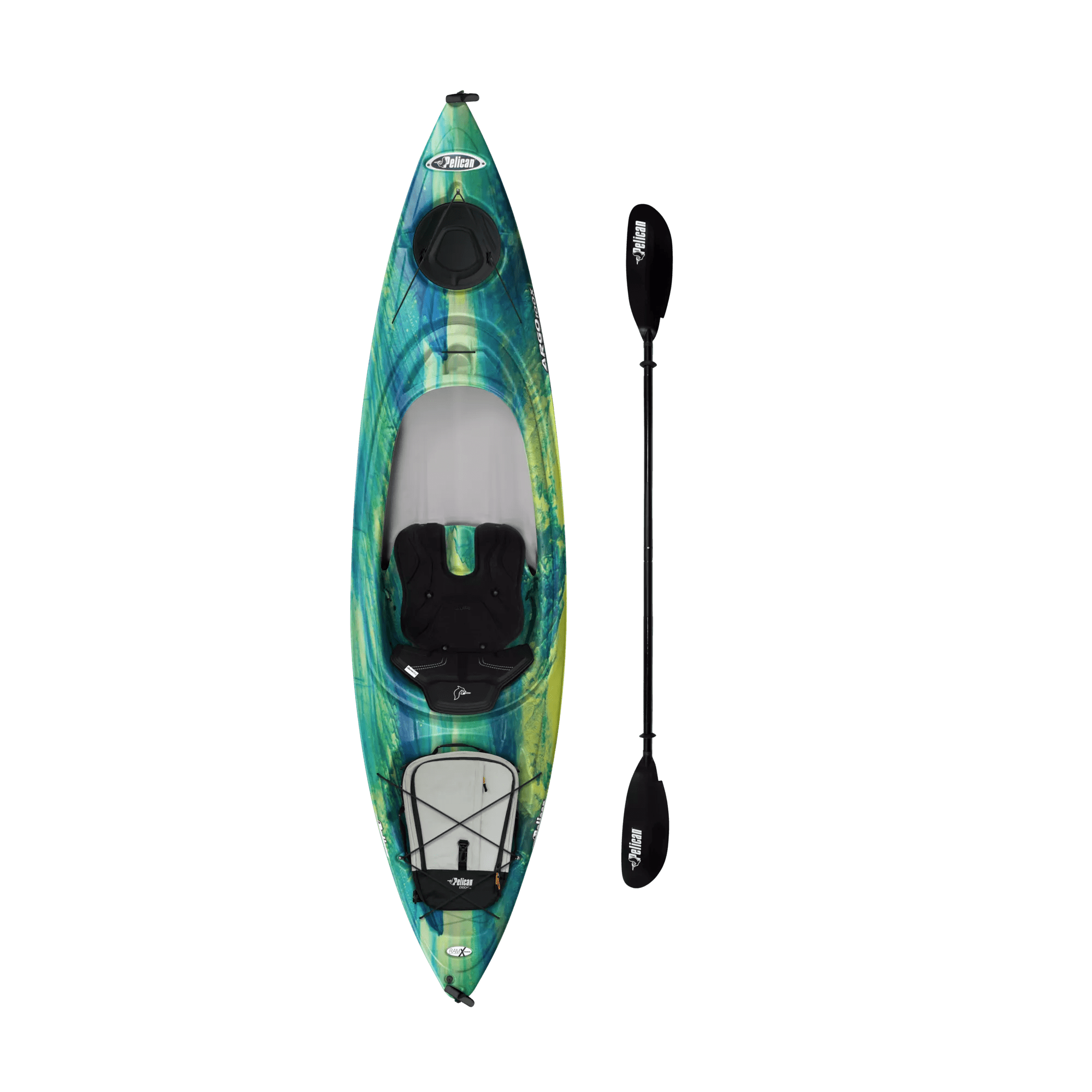 PELICAN - Argo 100X EXO Recreational Kayak with Paddle - Blue - KFF10P302-00 - TOP 