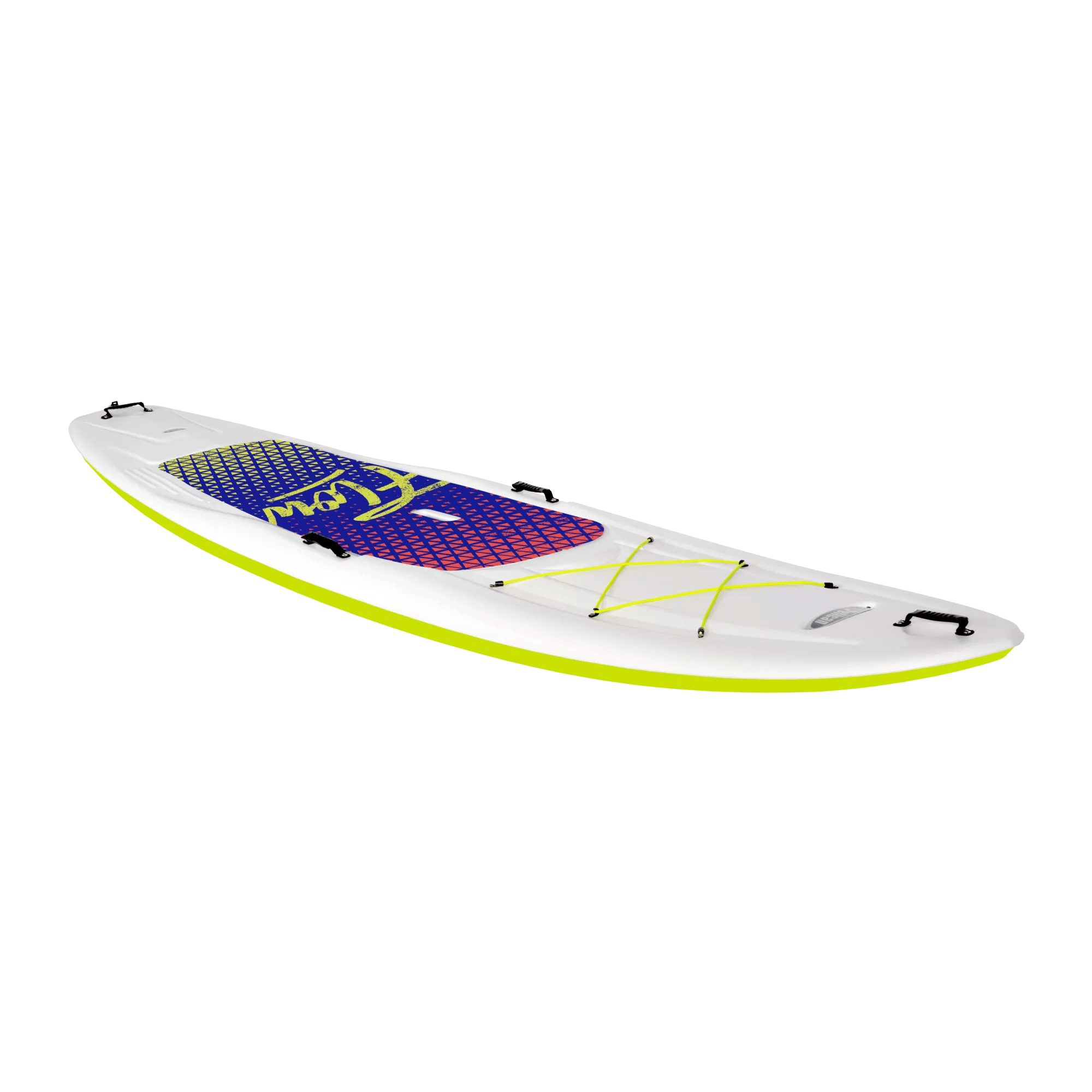 PELICAN - Flow 116 Recreational Paddle Board with Paddle - White - FAA11P209-W - ISO