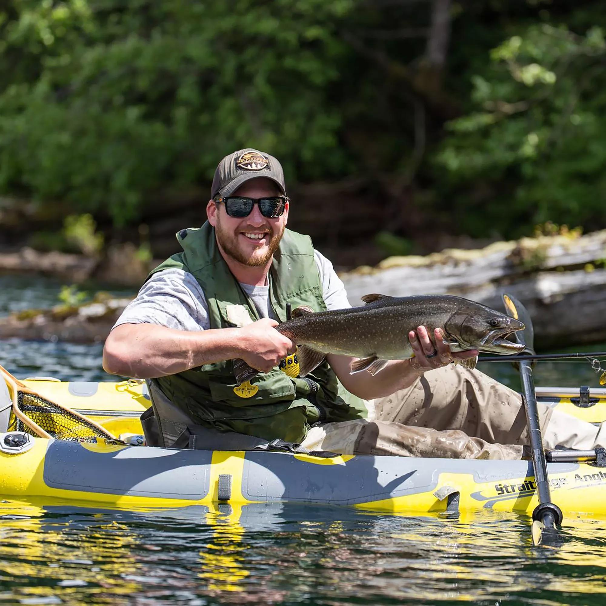 ADVANCED ELEMENTS - StraitEdge™ Angler Fishing Kayak Without Pump - Yellow - AE1006-ANG - LIFE STYLE 2