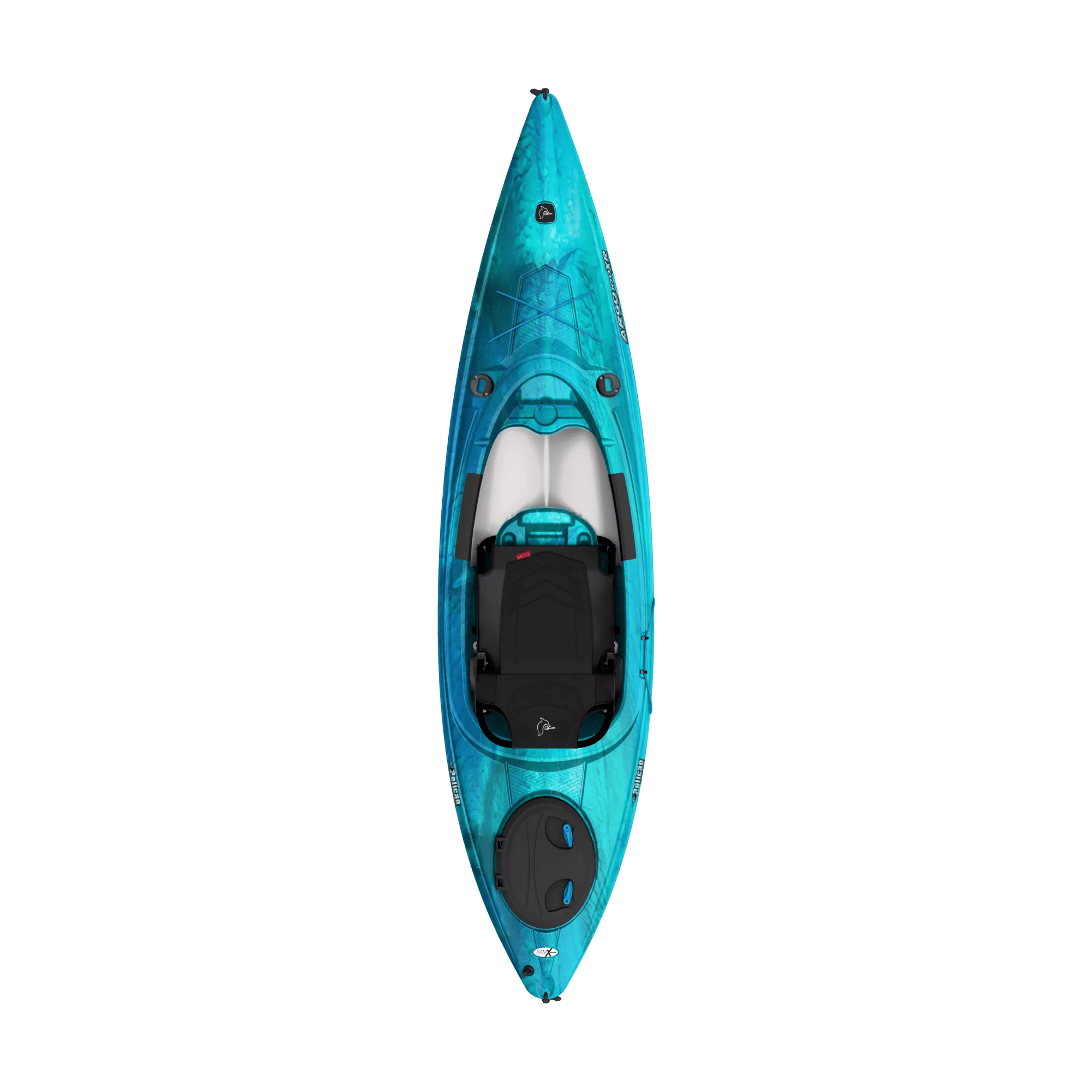 PELICAN - Argo 100XR Recreational Kayak - Blue - MDP10P300-00 - TOP