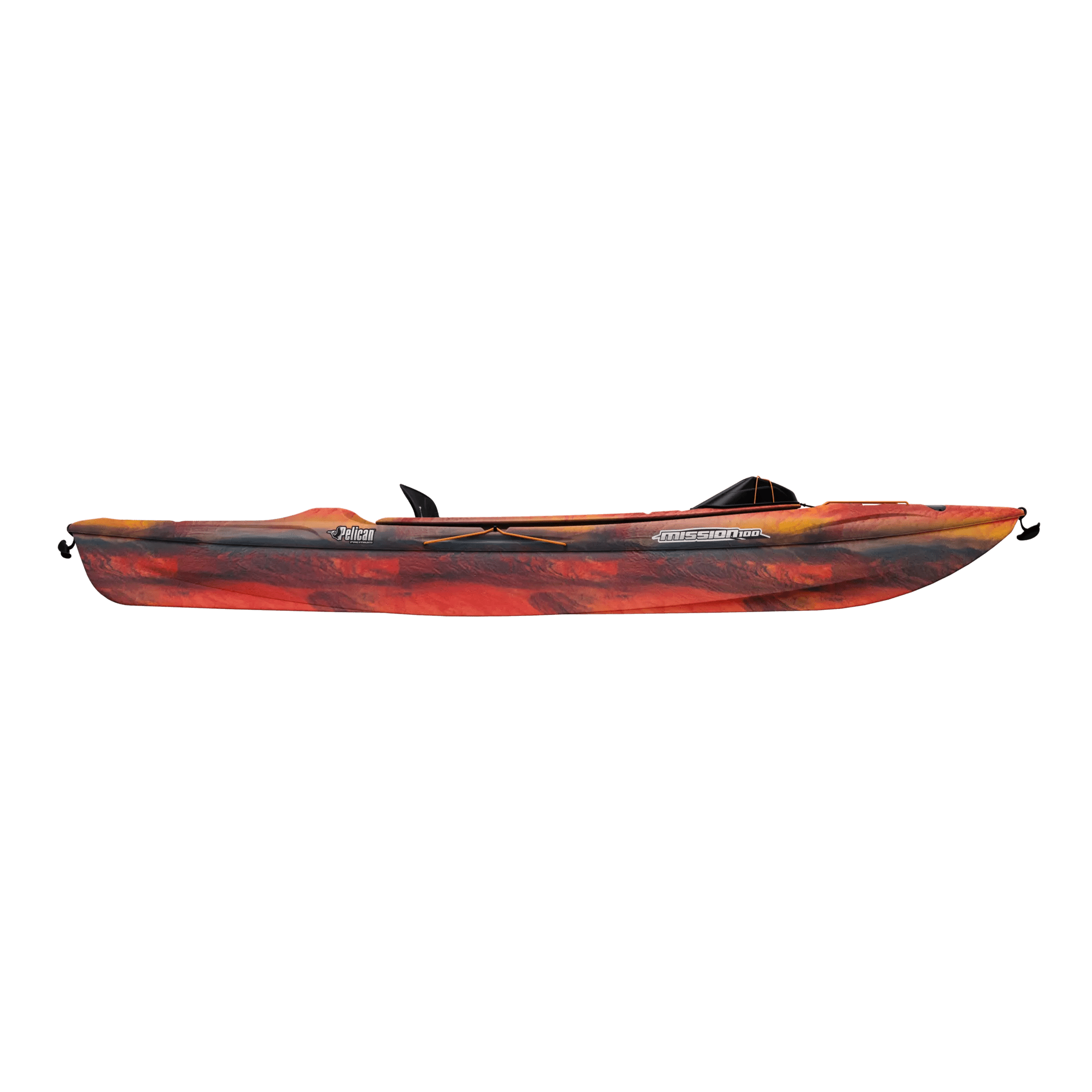 PELICAN - Mission 100 Kayak with Paddle - Yellow - KAP10P103-00 - SIDE