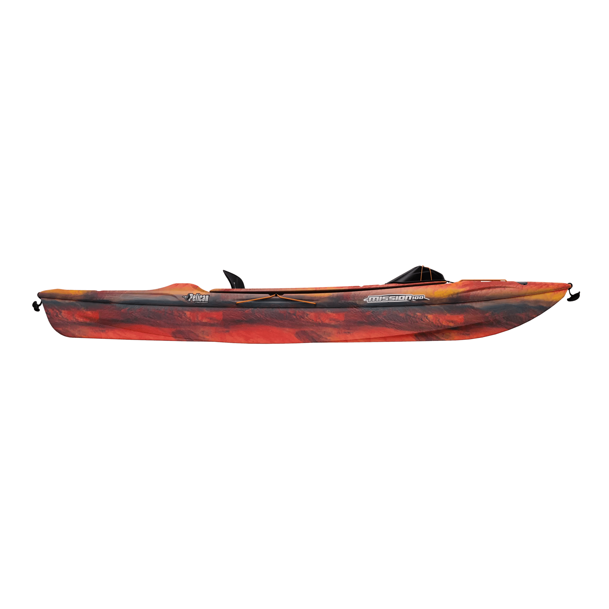 PELICAN - Kayak Mission 100 avec pagaie - Yellow - KAP10P103-00 - SIDE