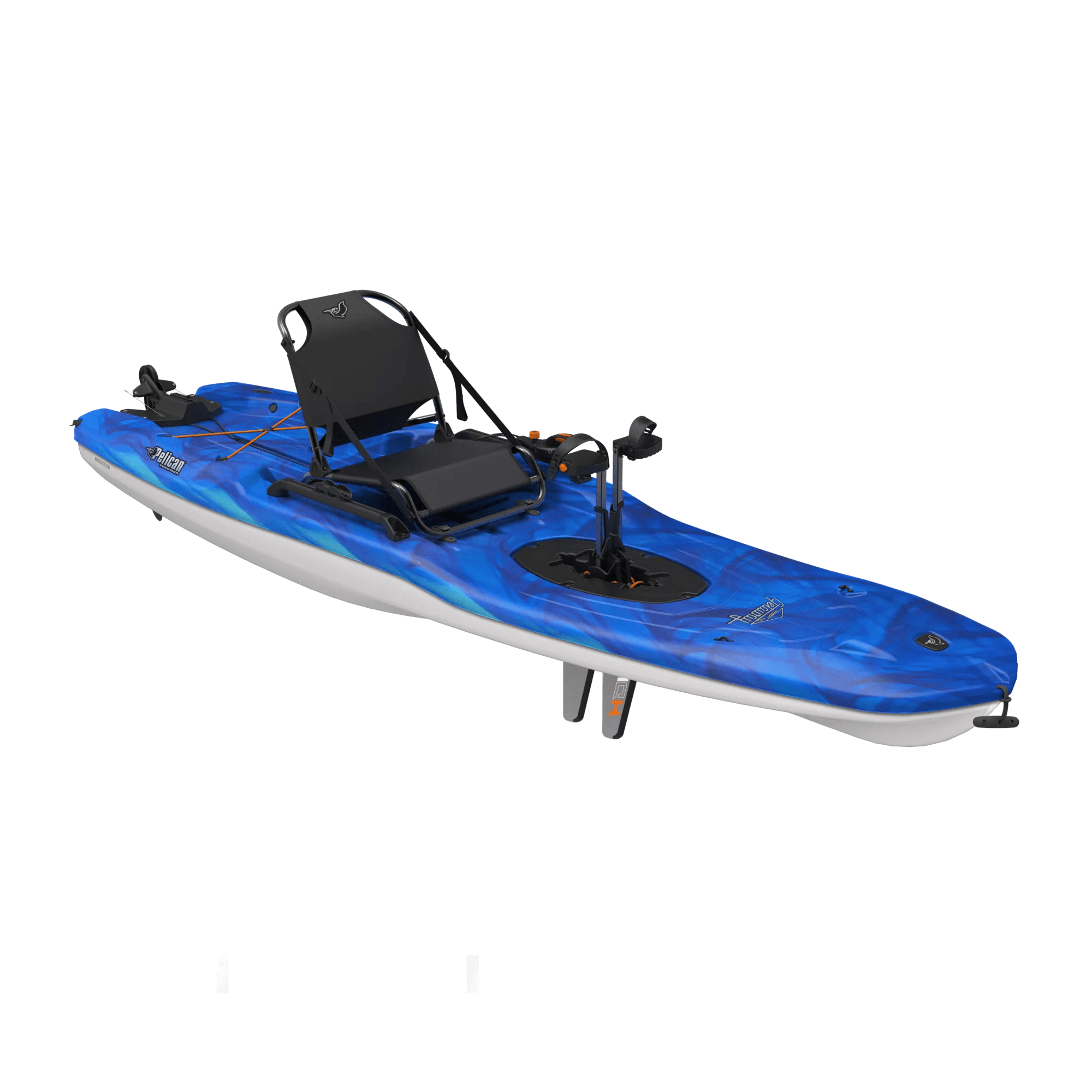 PELICAN - Getaway 110 HDII Recreational Pedal Kayak - Blue - MHP10P101-00 - ISO 