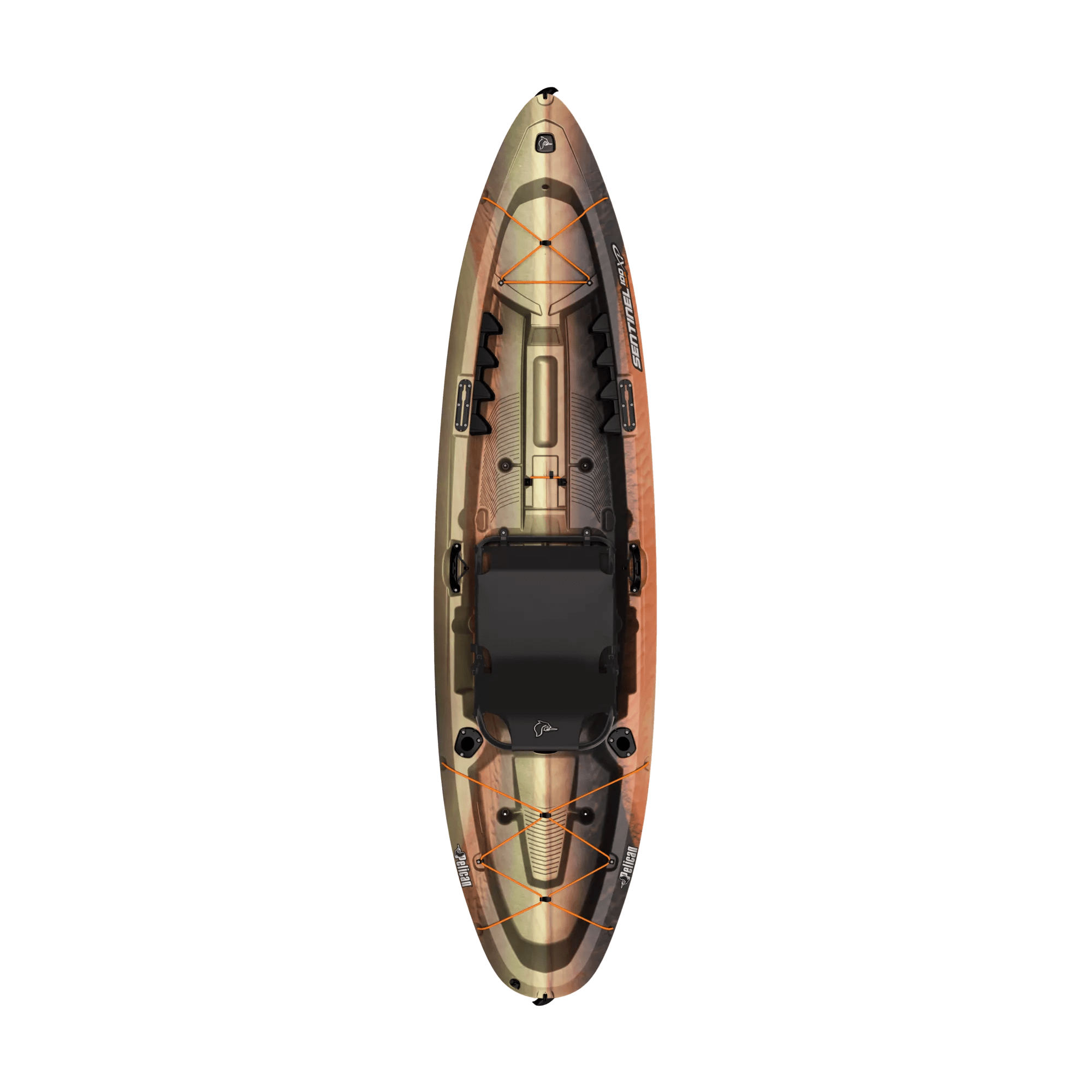PELICAN - Sentinel 100XP Angler Fishing Kayak - Orange - MGF10P101 - TOP
