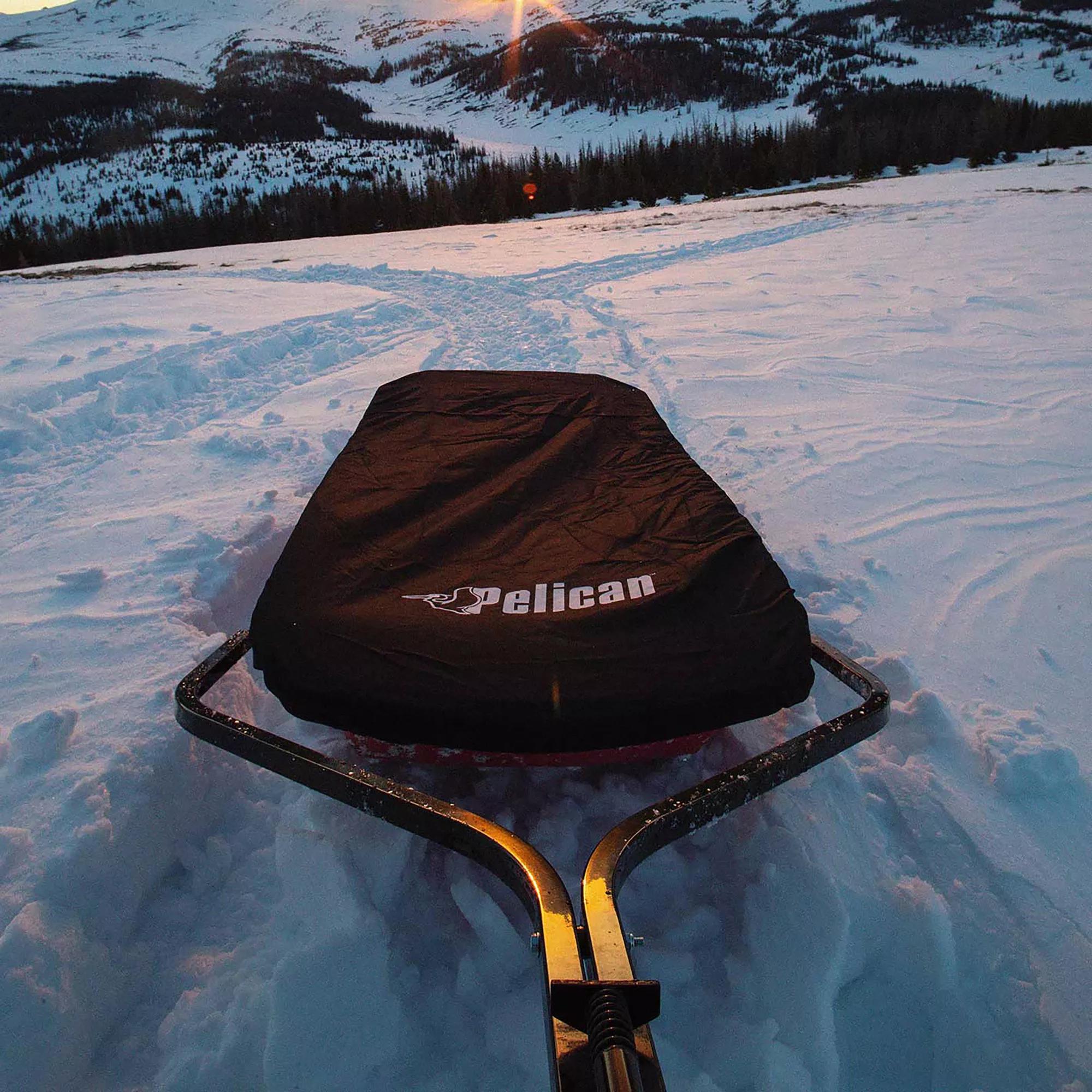 PELICAN, Trek Sport 68 Utility Sled with Ram-X Runners, Tow Hitch, Travel  Cover & D-Ring Anchors and Straps