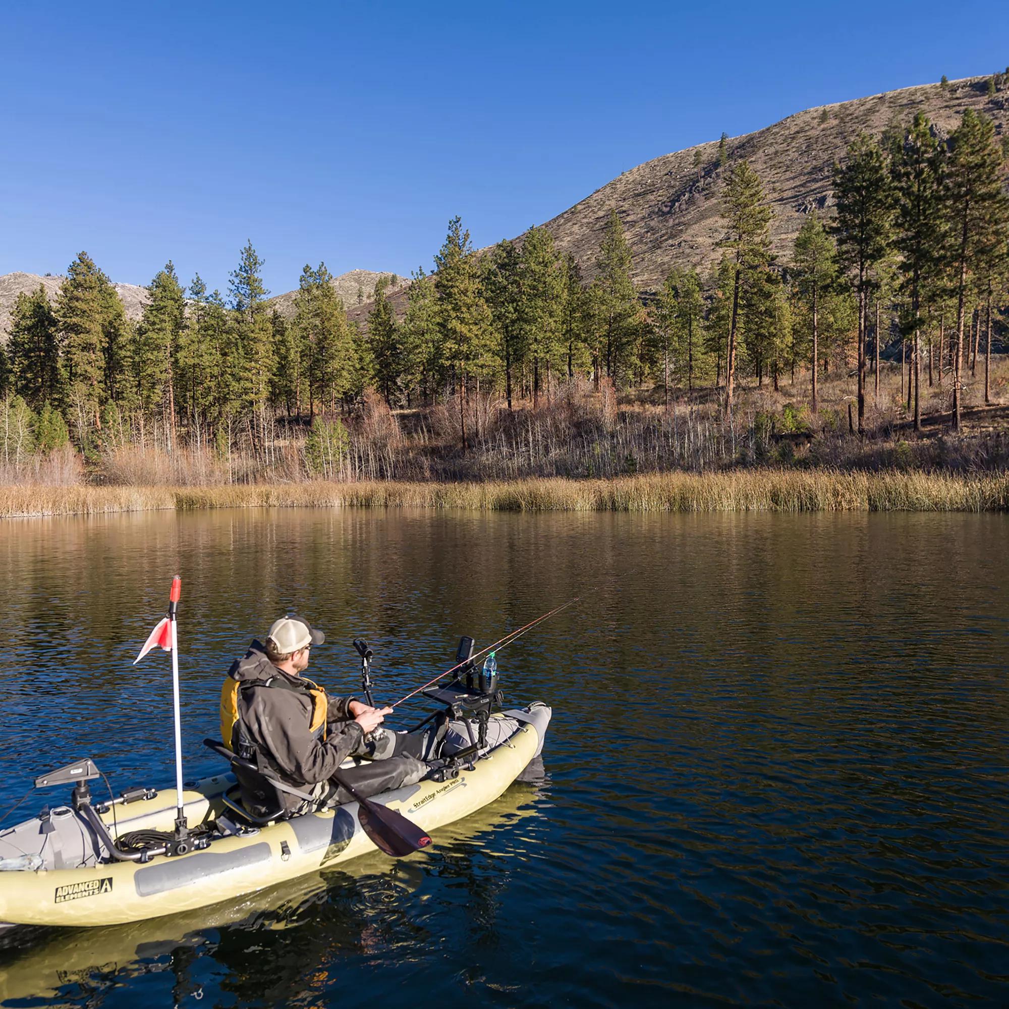ADVANCED ELEMENTS - StraitEdge™ Angler Pro Kayak Without Pump - Black - AE1055 - LIFE STYLE 1