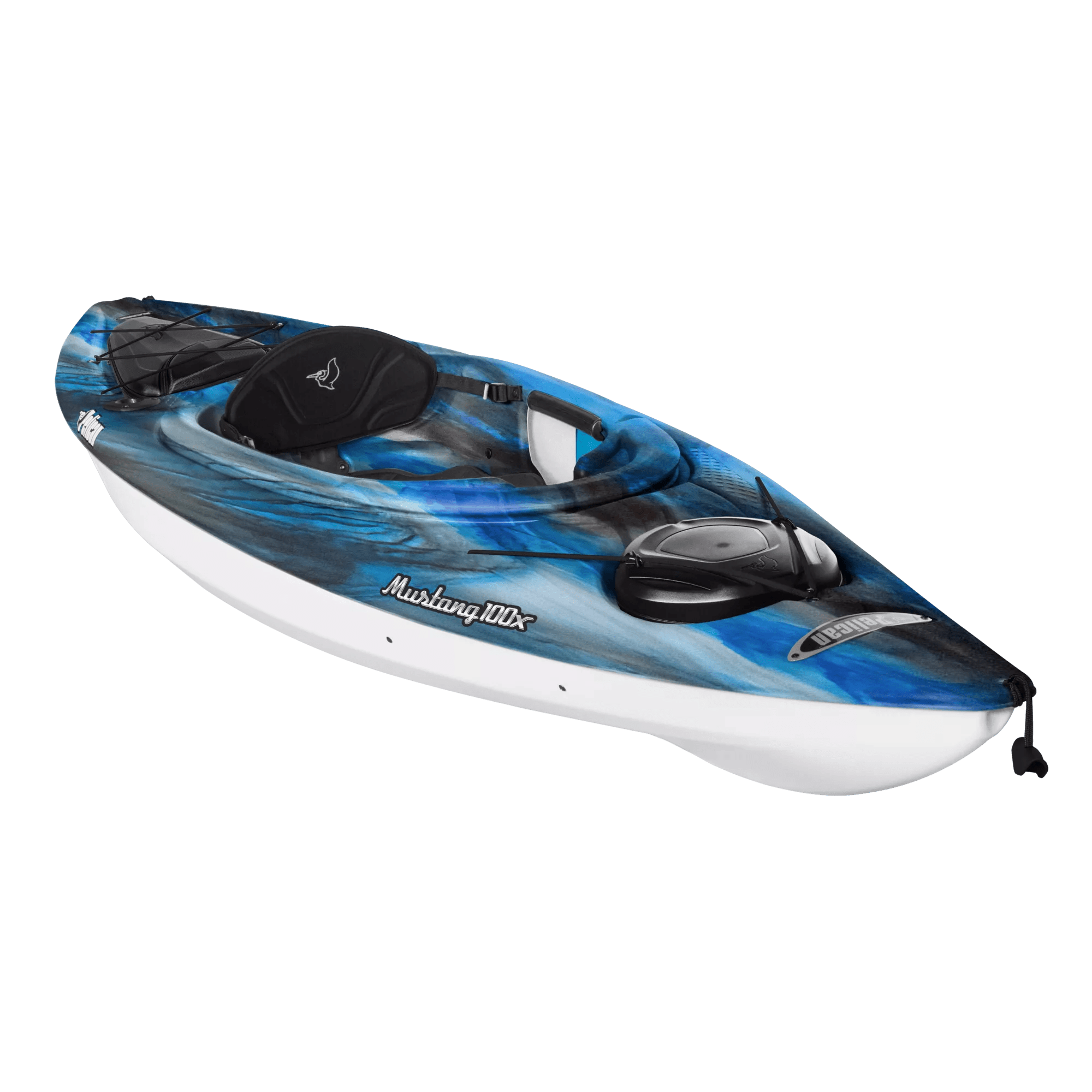 PELICAN - Mustang 100X EXO Recreational Kayak - Blue - KYF10P300 - ISO 