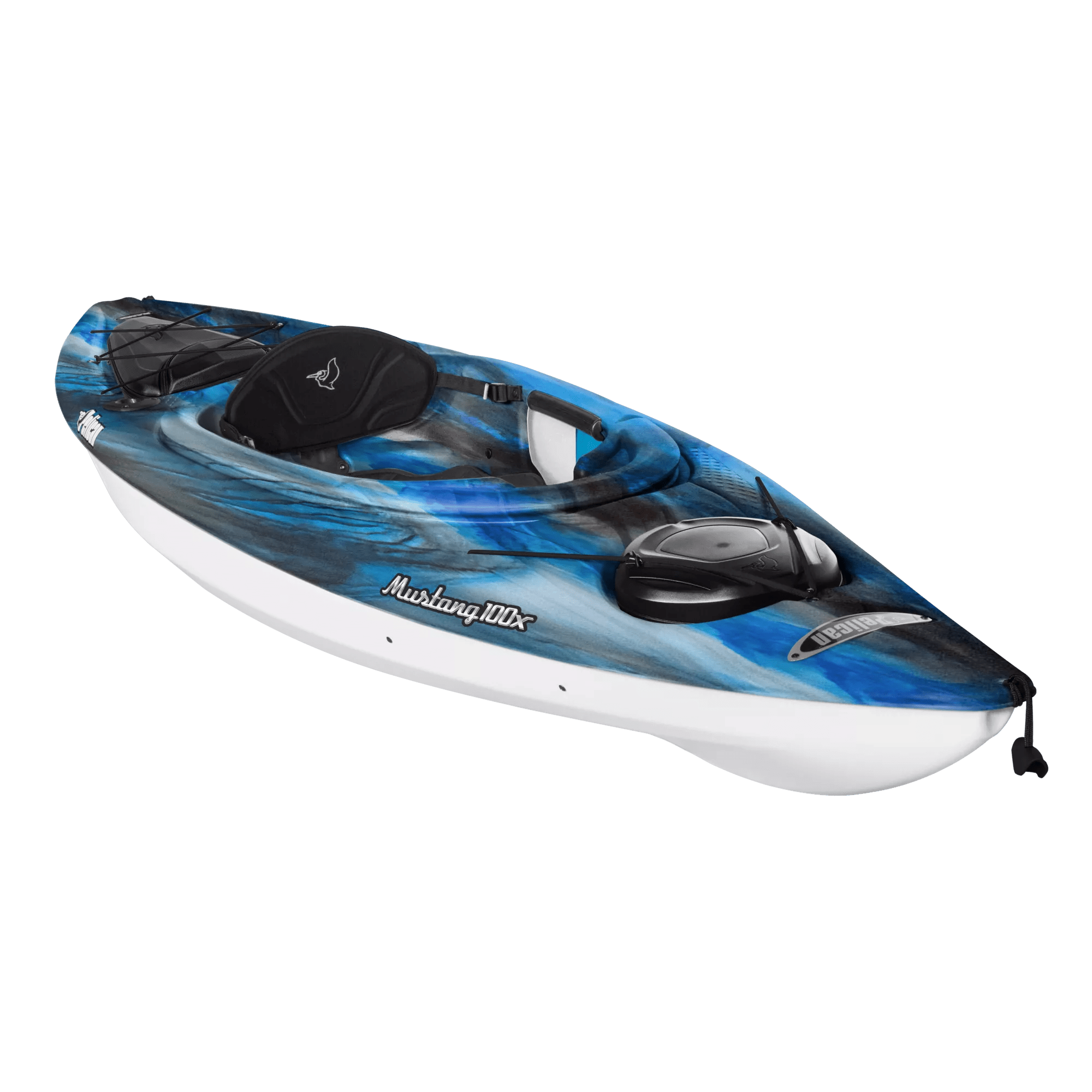 PELICAN - Mustang 100X EXO Recreational Kayak - Grey - KYF10P300 - ISO