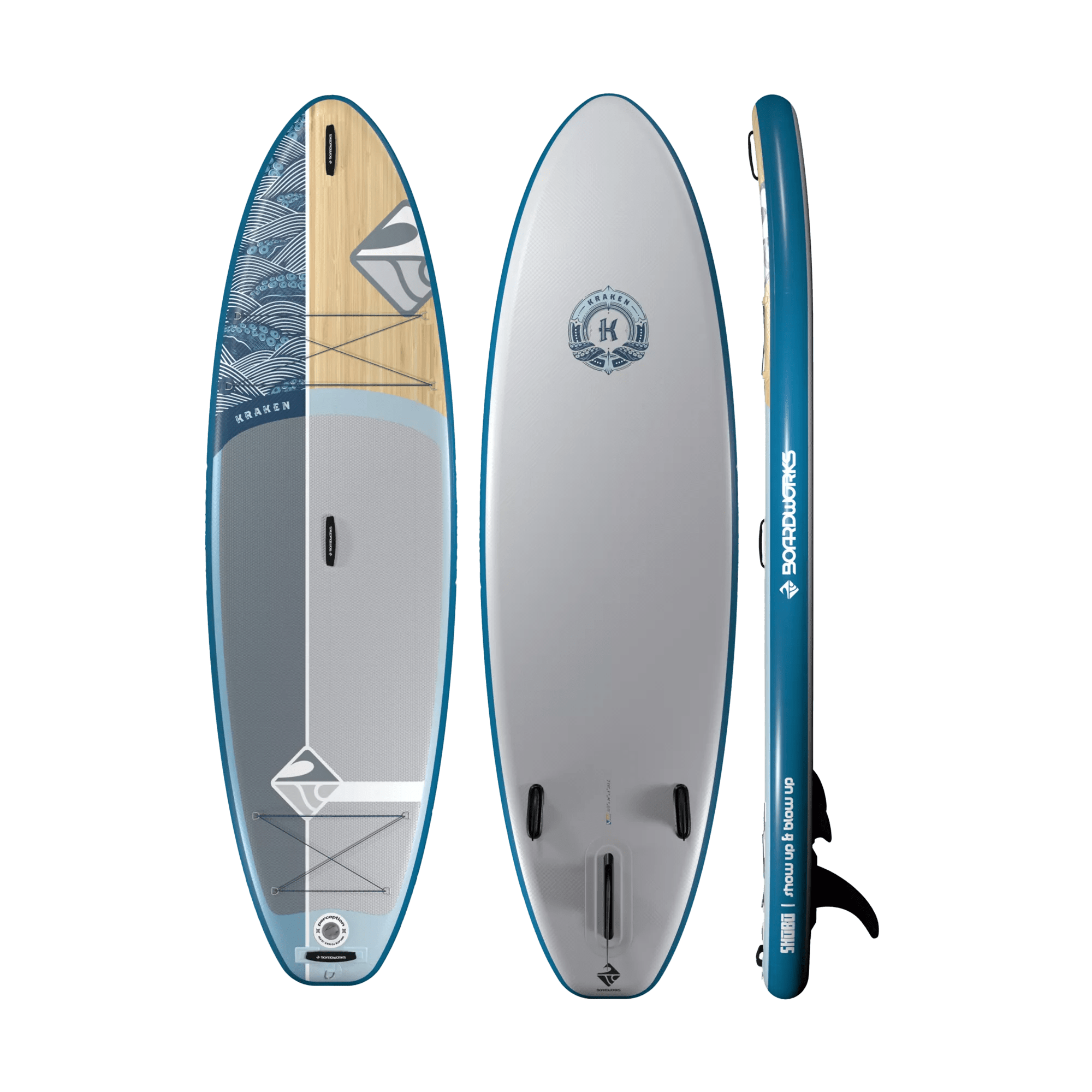 BOARDWORKS - Shubu Kraken 10' Inflatable Paddle Board - Blue - 4450449533 - TOP