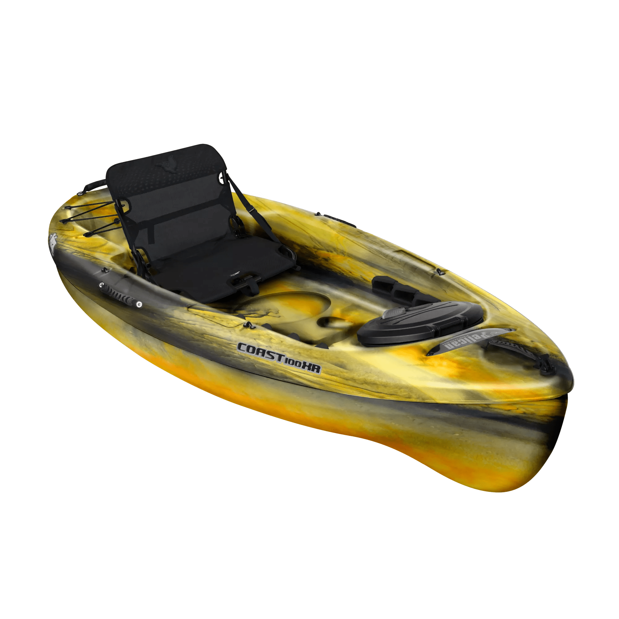 PELICAN - Coast 100XR SOT Recreational Kayak - Yellow - KBP10P500 - 