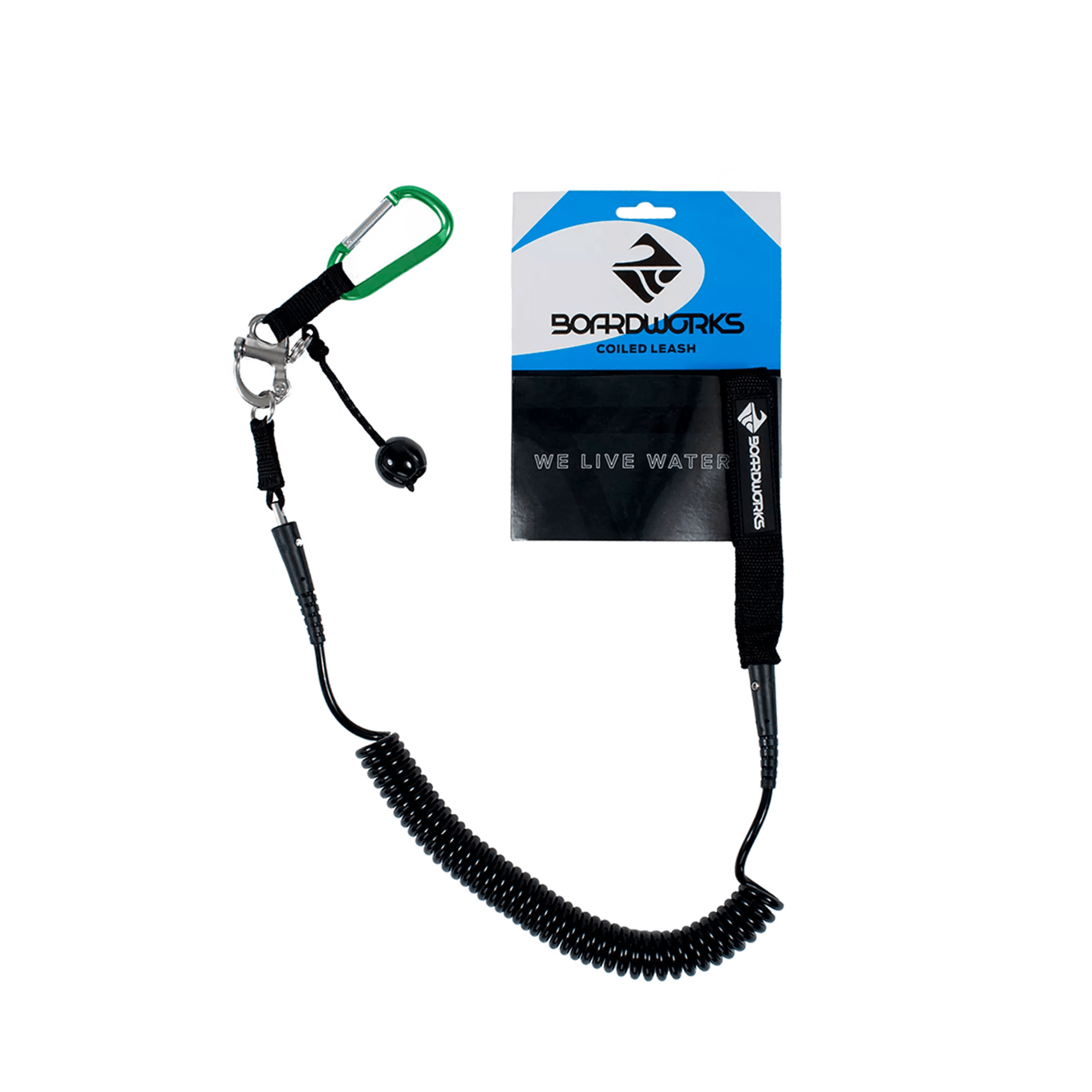 BOARDWORKS - 11' White Water SUP Quick Release Leash - Black - 848201015870 - TOP 