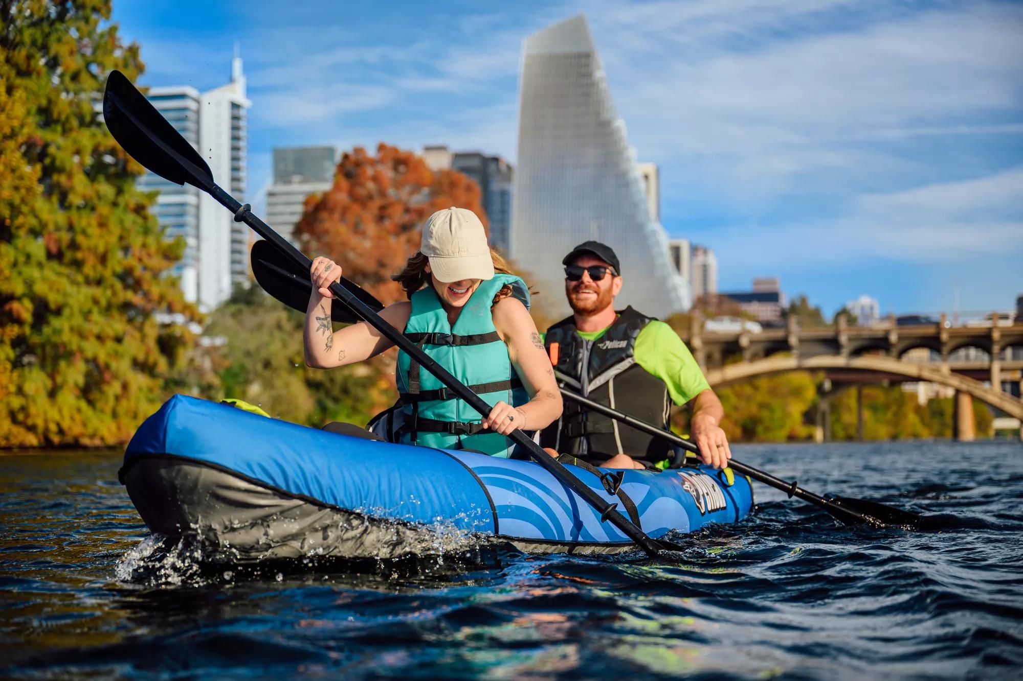 Kayak gonflable blue iESCAPE de Pelican