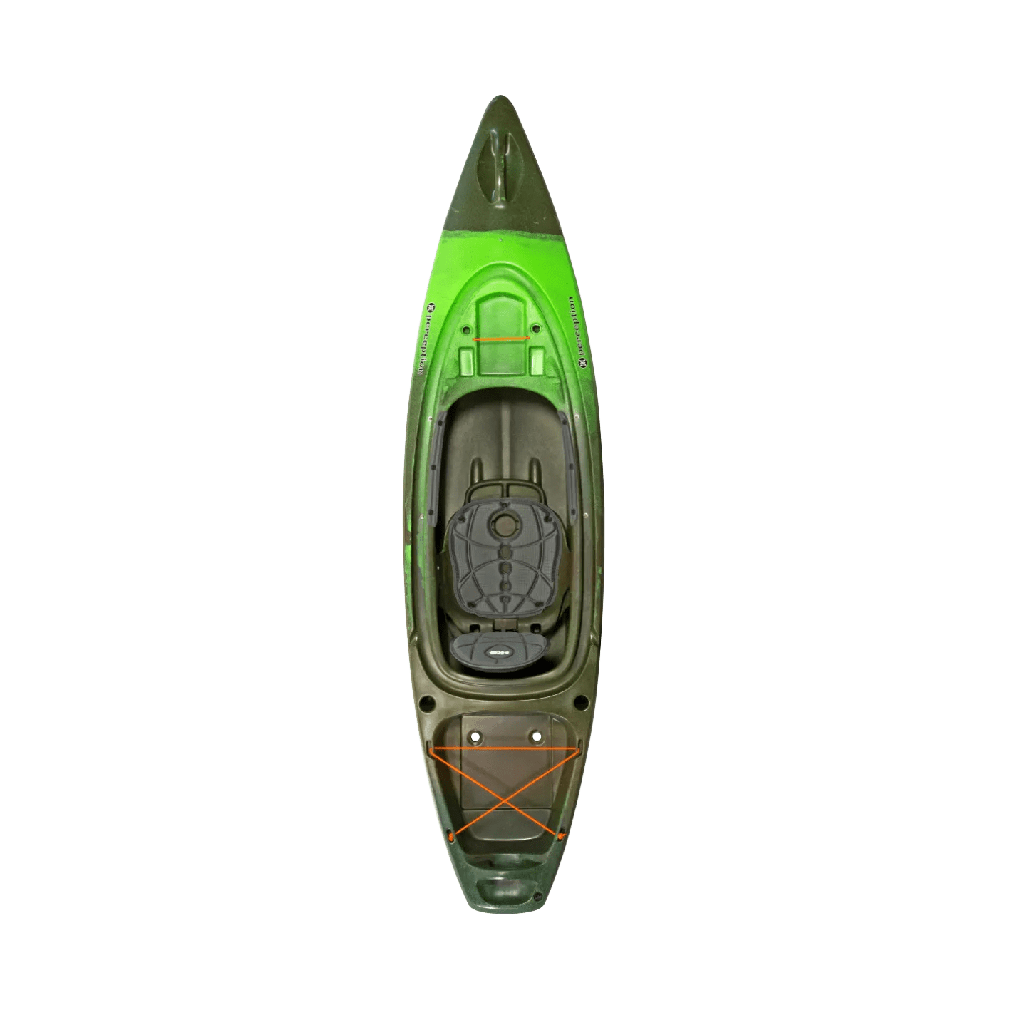 PERCEPTION - Kayak de pêche Sound 9.5 - Green - 9330017031 - TOP