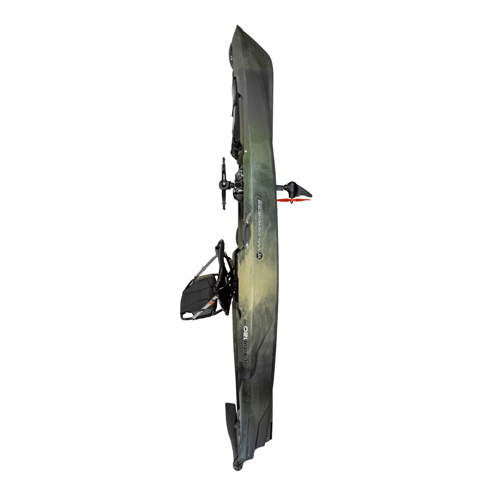 WILDERNESS SYSTEMS - RECON 120 HD Fishing Kayak with AirPro ACES seat - Brown - 9751094182 - SIDE