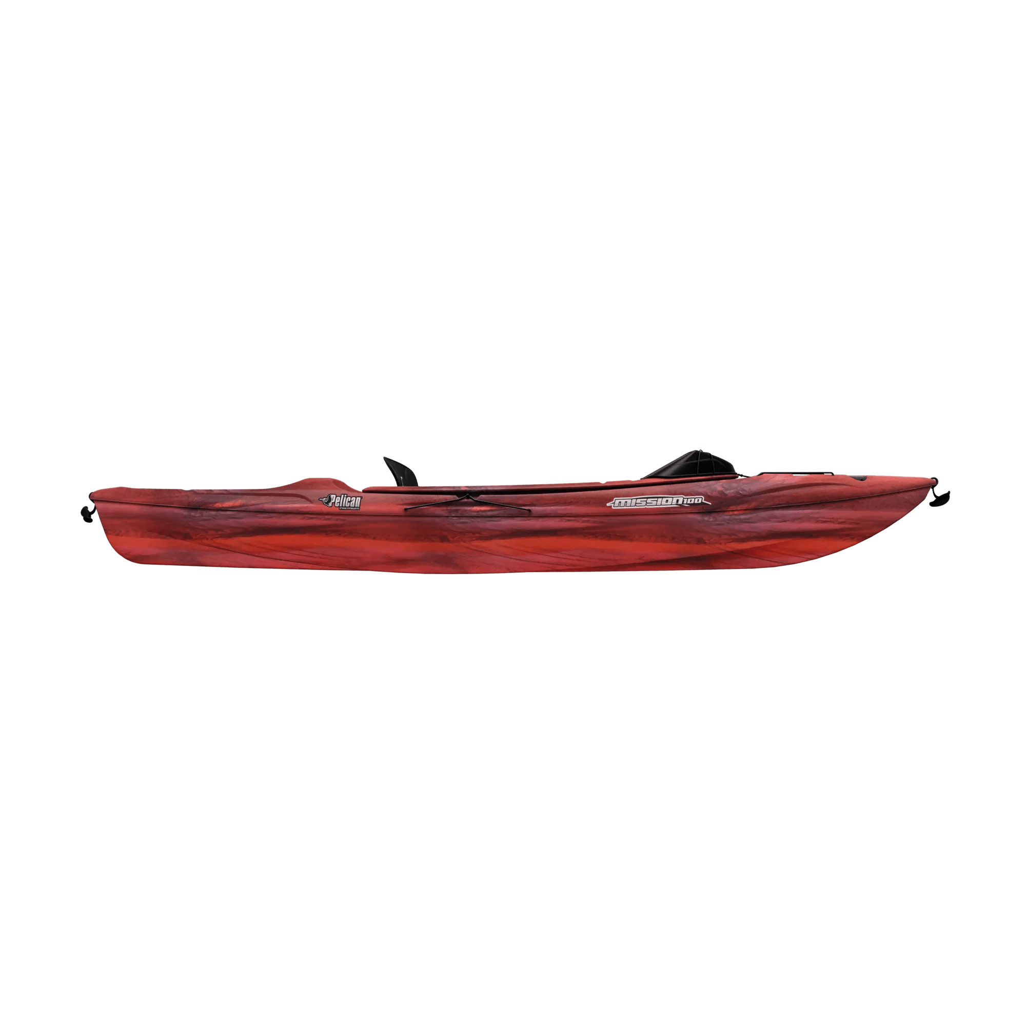 PELICAN - Kayak Mission 100 avec pagaie - Red - KAP10P404 - SIDE