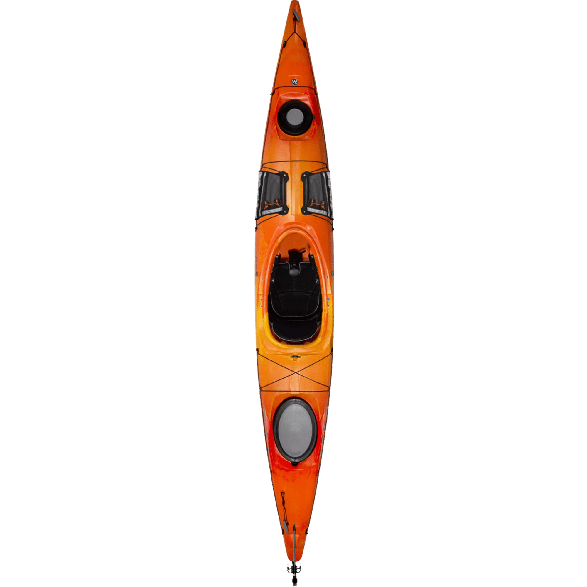 WILDERNESS SYSTEMS - Kayak de randonnée Tsunami 140 avec gouvernail - Orange - 9720418054 - TOP