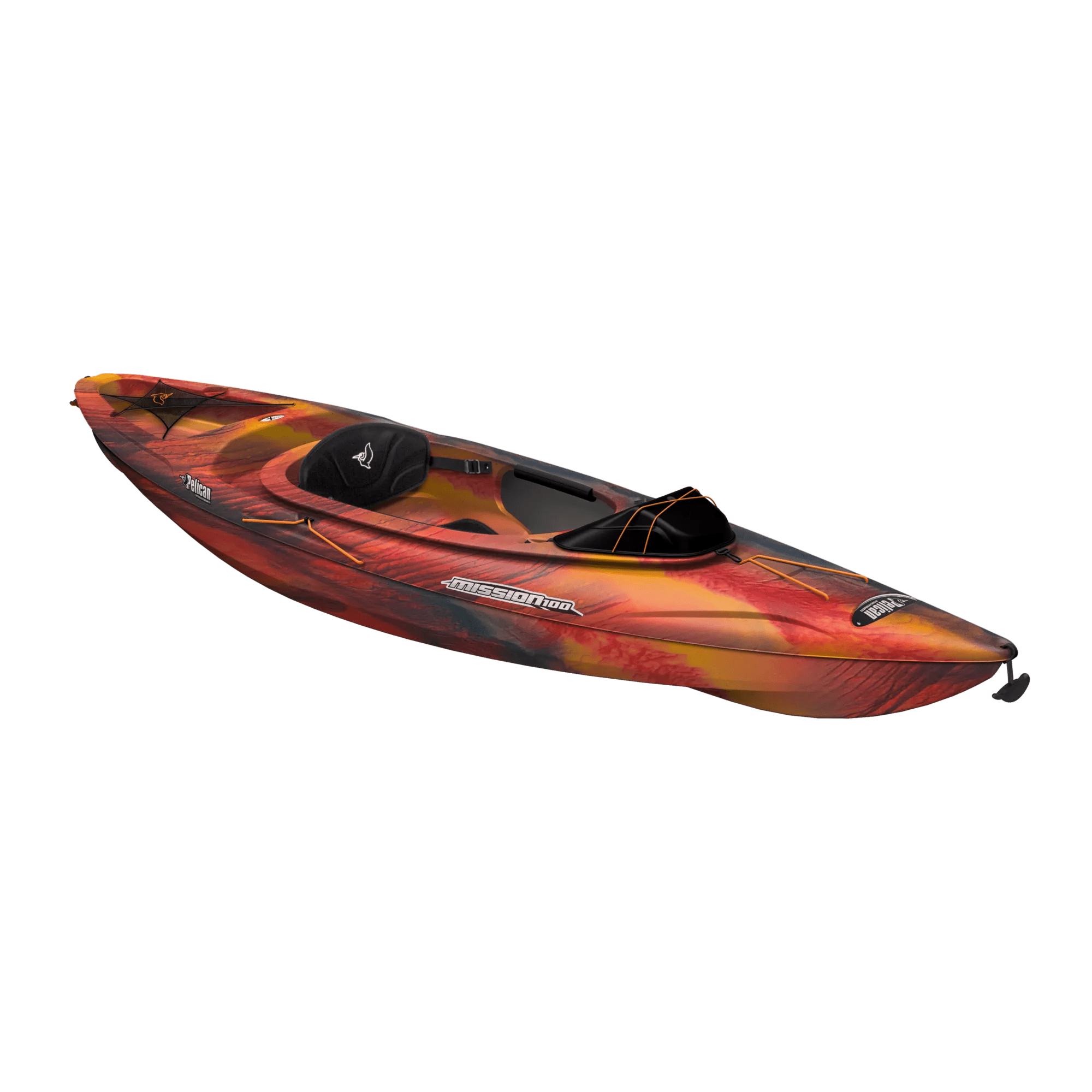 PELICAN - Mission 100 Kayak with Paddle - Yellow - KAP10P103-00 - ISO