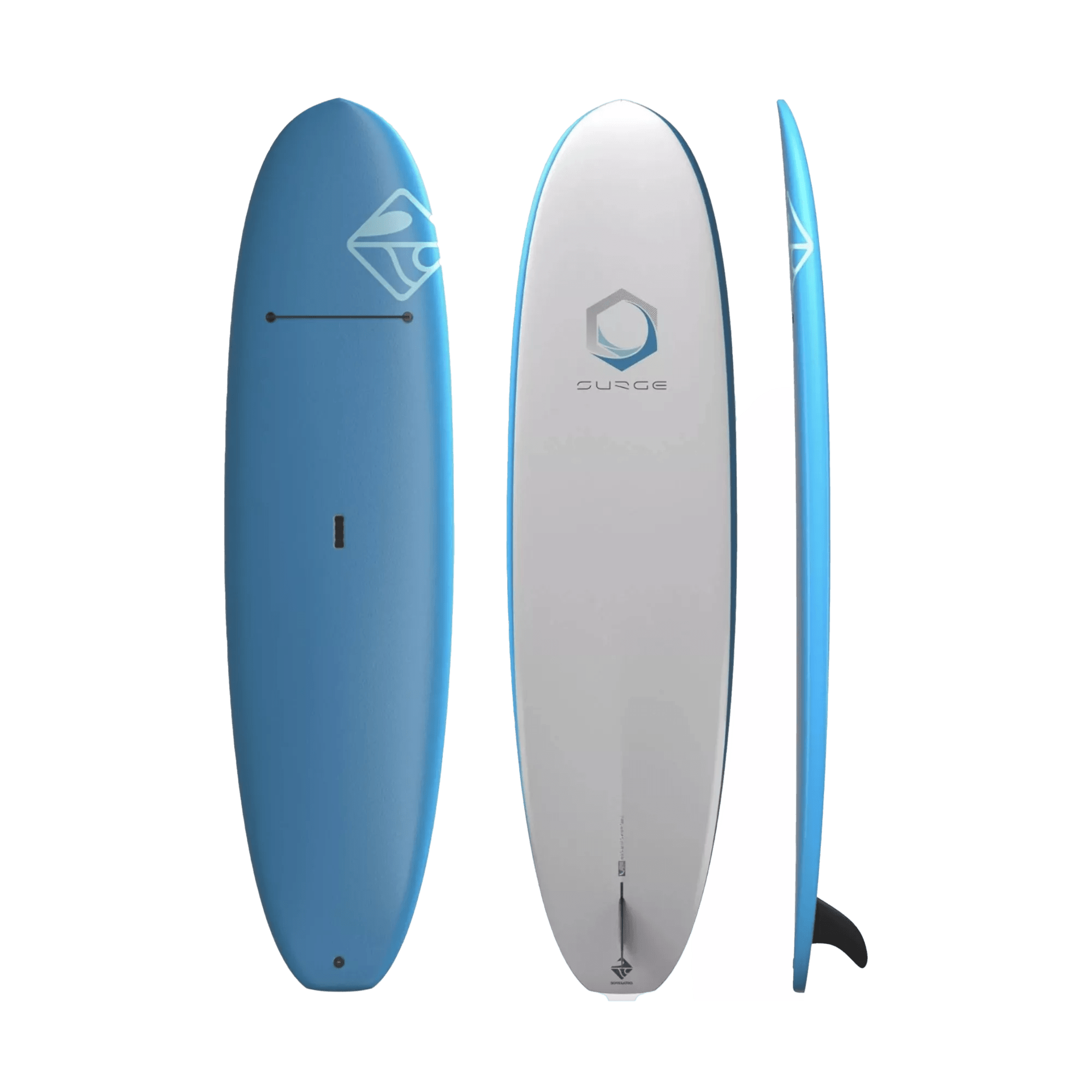 BOARDWORKS - Surge 10'6" Soft Top Paddle Board - Blue - 848201015979 - TOP