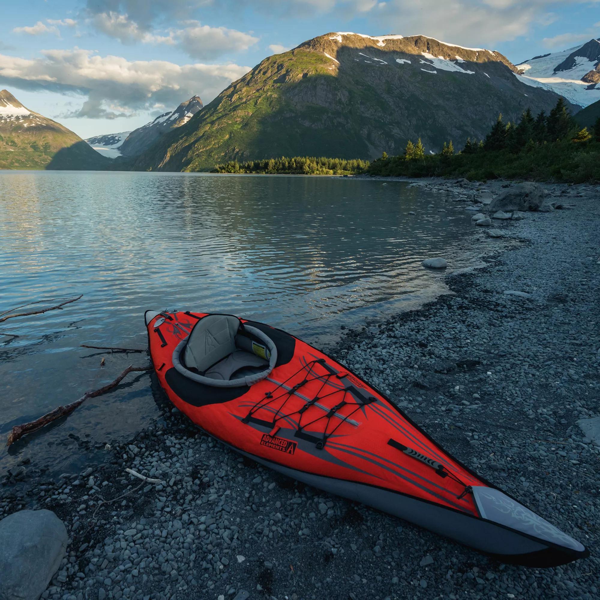 ADVANCED ELEMENTS - AdvancedFrame™ Kayak with Pump - Red - AE1012-R-P - LIFE STYLE 2