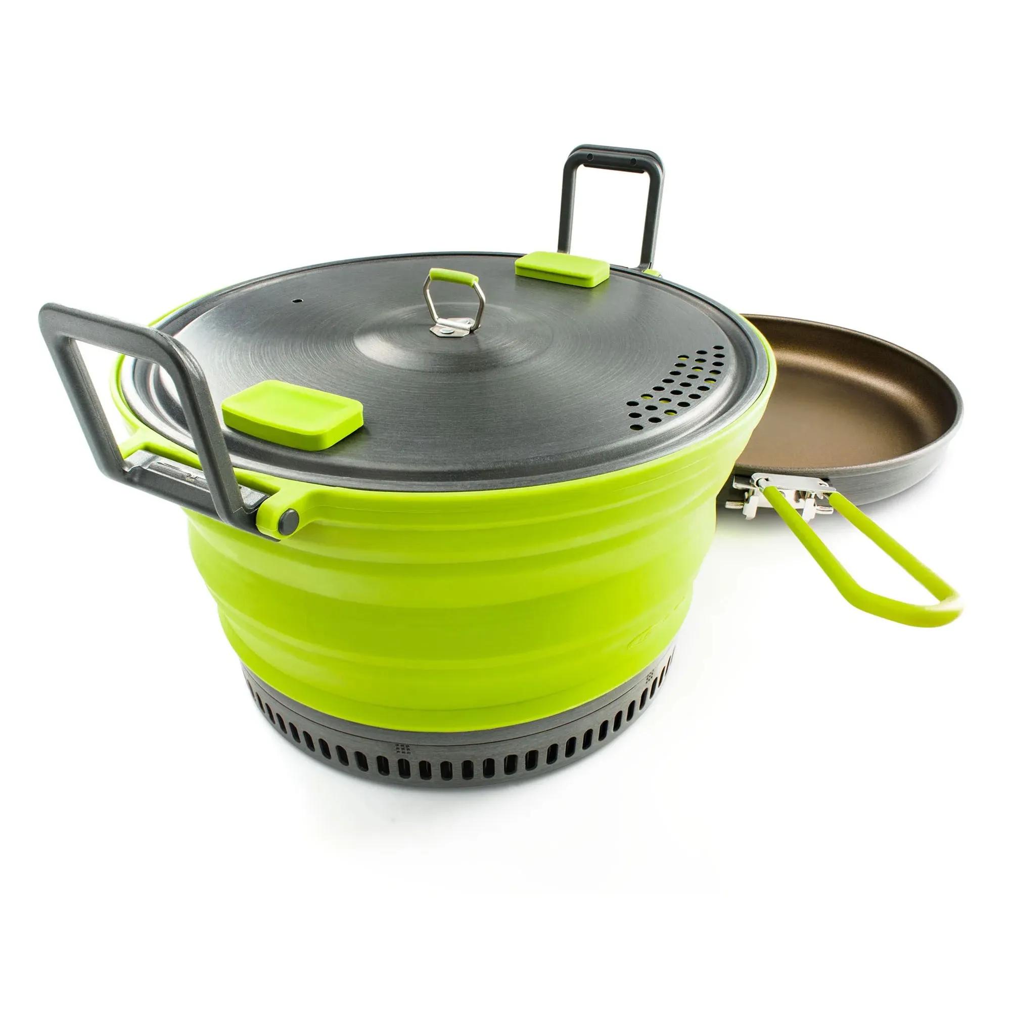 GSI OUTDOORS - Escape HS 3 L Pot + Frypan - Green - 50236 - TOP 