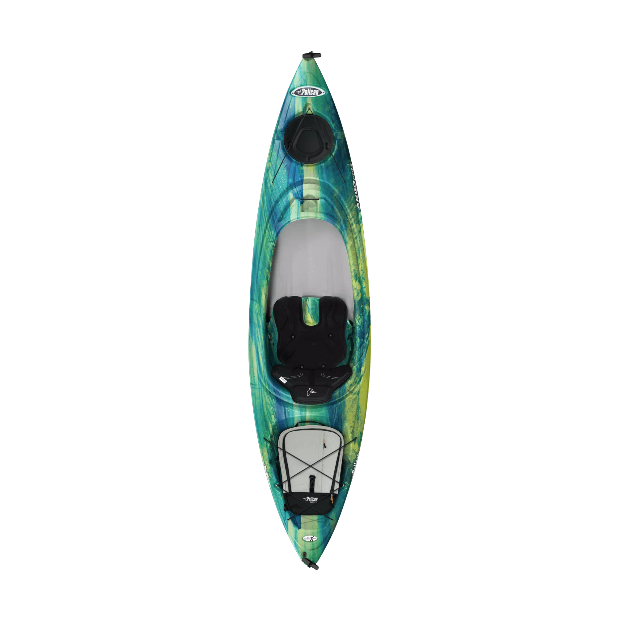PELICAN - Argo 100X EXO Recreational Kayak - Grey - KFF10P101-00 - TOP