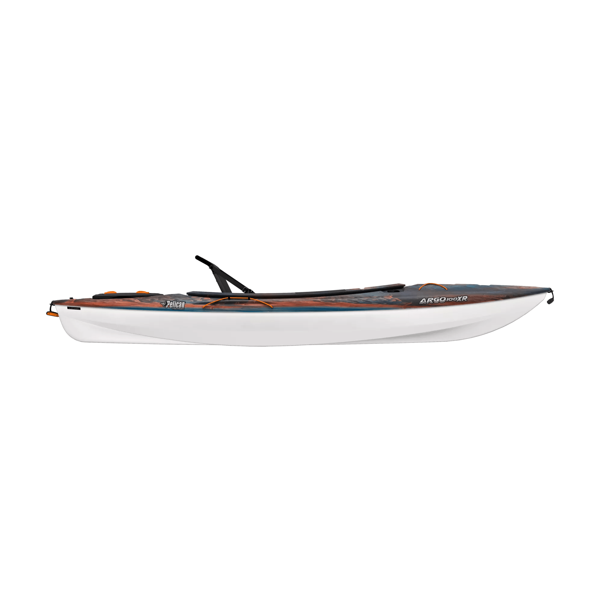 PELICAN - Argo 100XR Recreational Kayak - Grey - MDP10P100-00 - SIDE