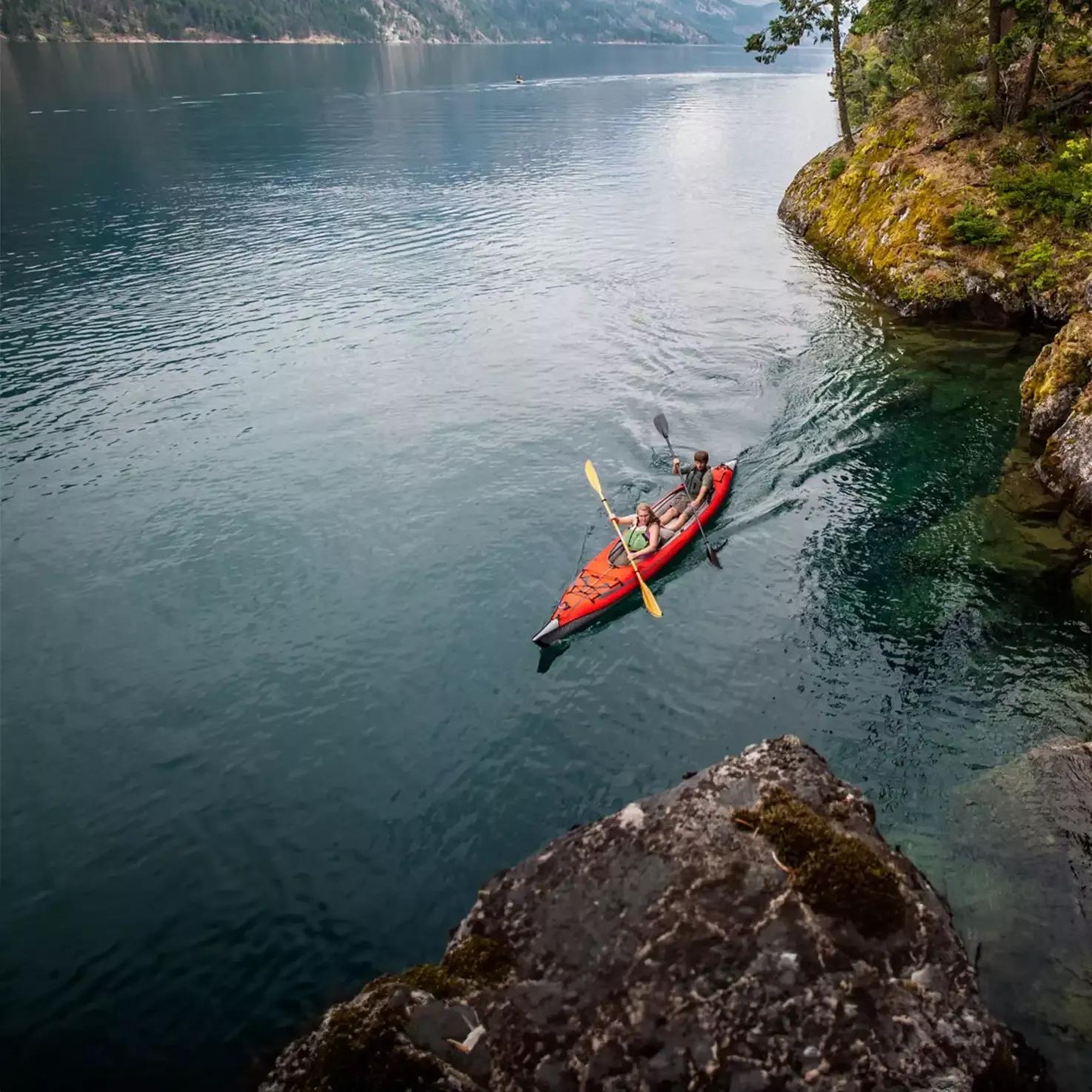 ADVANCED ELEMENTS - AdvancedFrame™ Convertible Kayak with Pump - Red - AE1007-R-P - LIFE STYLE 3