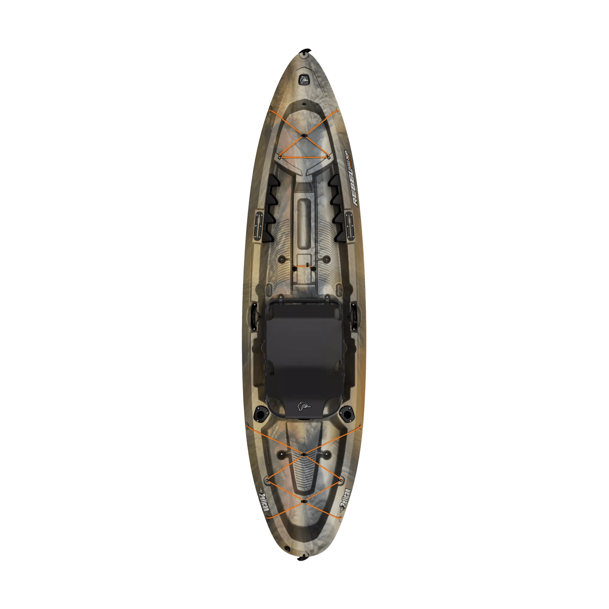 PELICAN - Kayak de pêche Rebel 100XP Angler - Grey - MGF10P301 - TOP