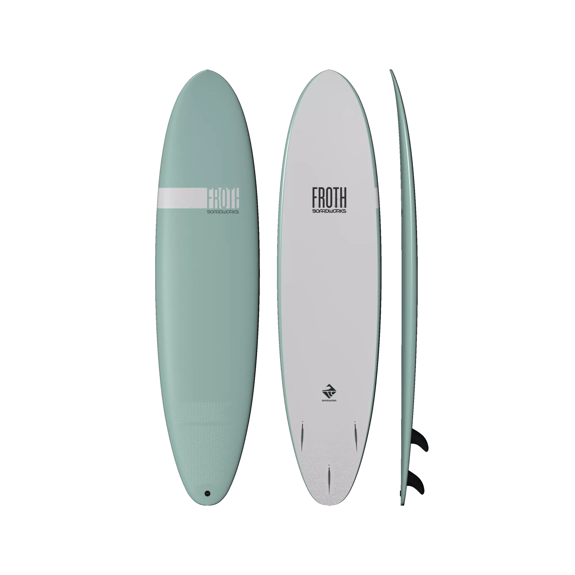 BOARDWORKS - Planche longboard Froth de 2,4 m (8 pi) - Green - 4430319509 - TOP