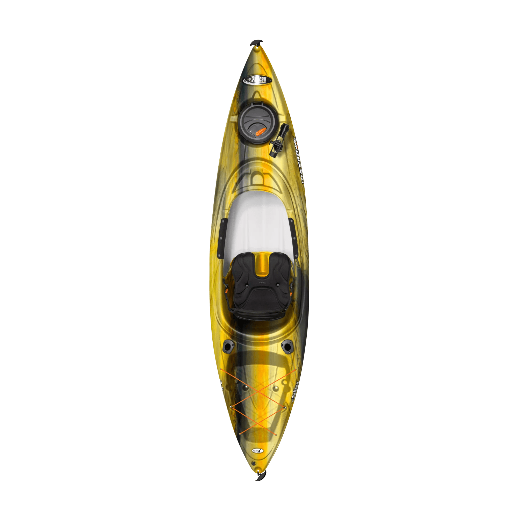 PELICAN - Kayak de pêche Maxim 100X Angler - Yellow - KFP10P109 - TOP