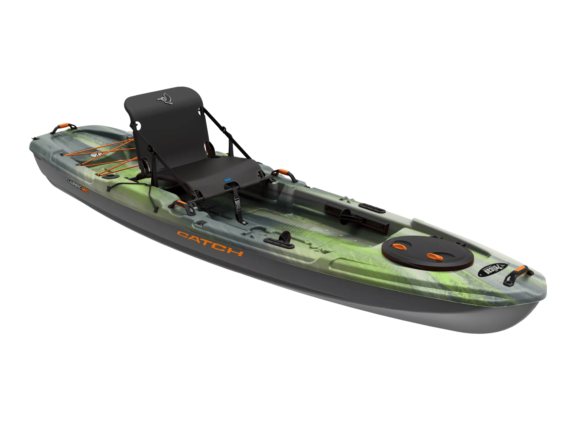 PELICAN - Catch Classic 120 Fishing Kayak - Grey - KRP12P103-00 - ISO