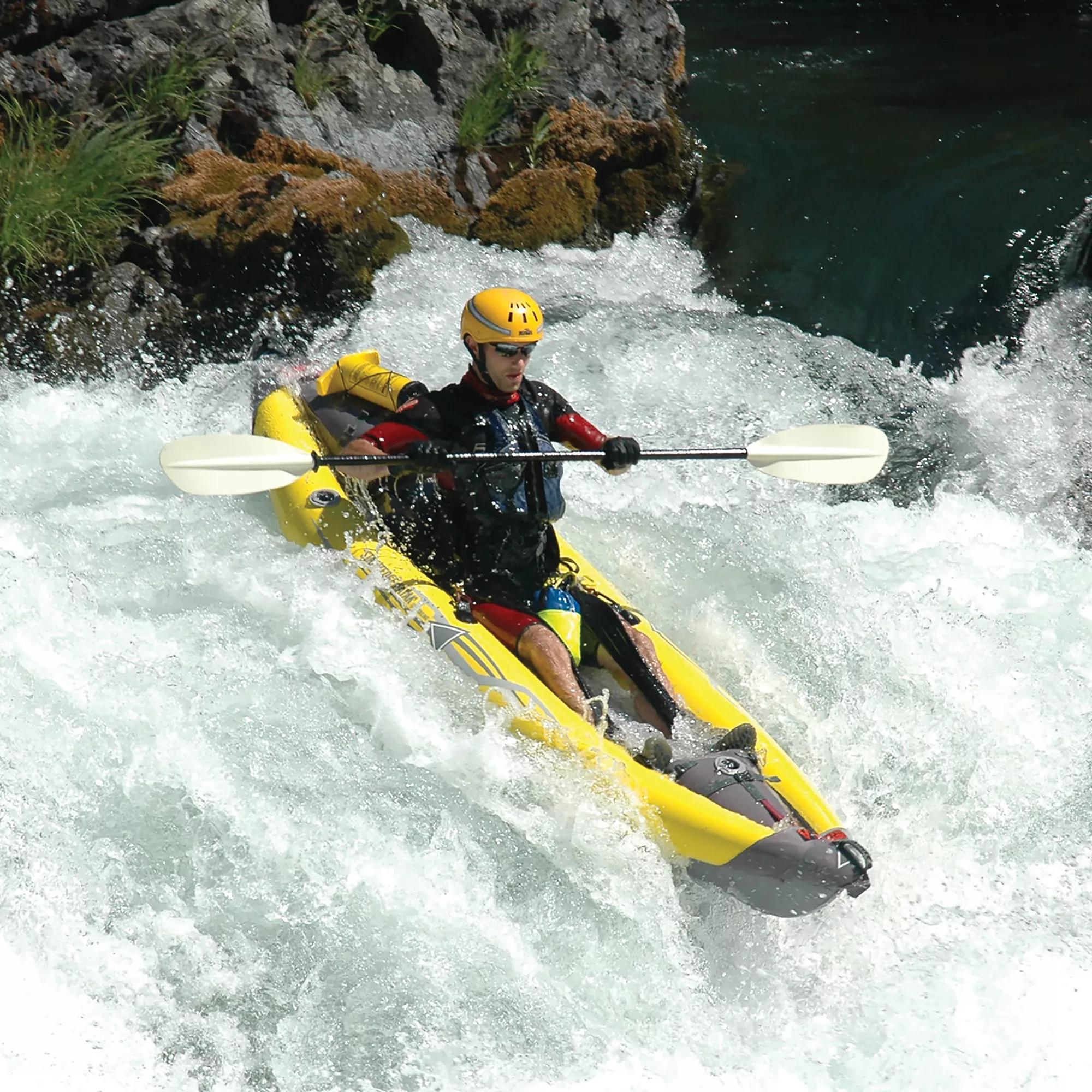 ADVANCED ELEMENTS - StraitEdge™ Crossover Kayak with Pump - Yellow - AE1006-Y-P - LIFE STYLE 3