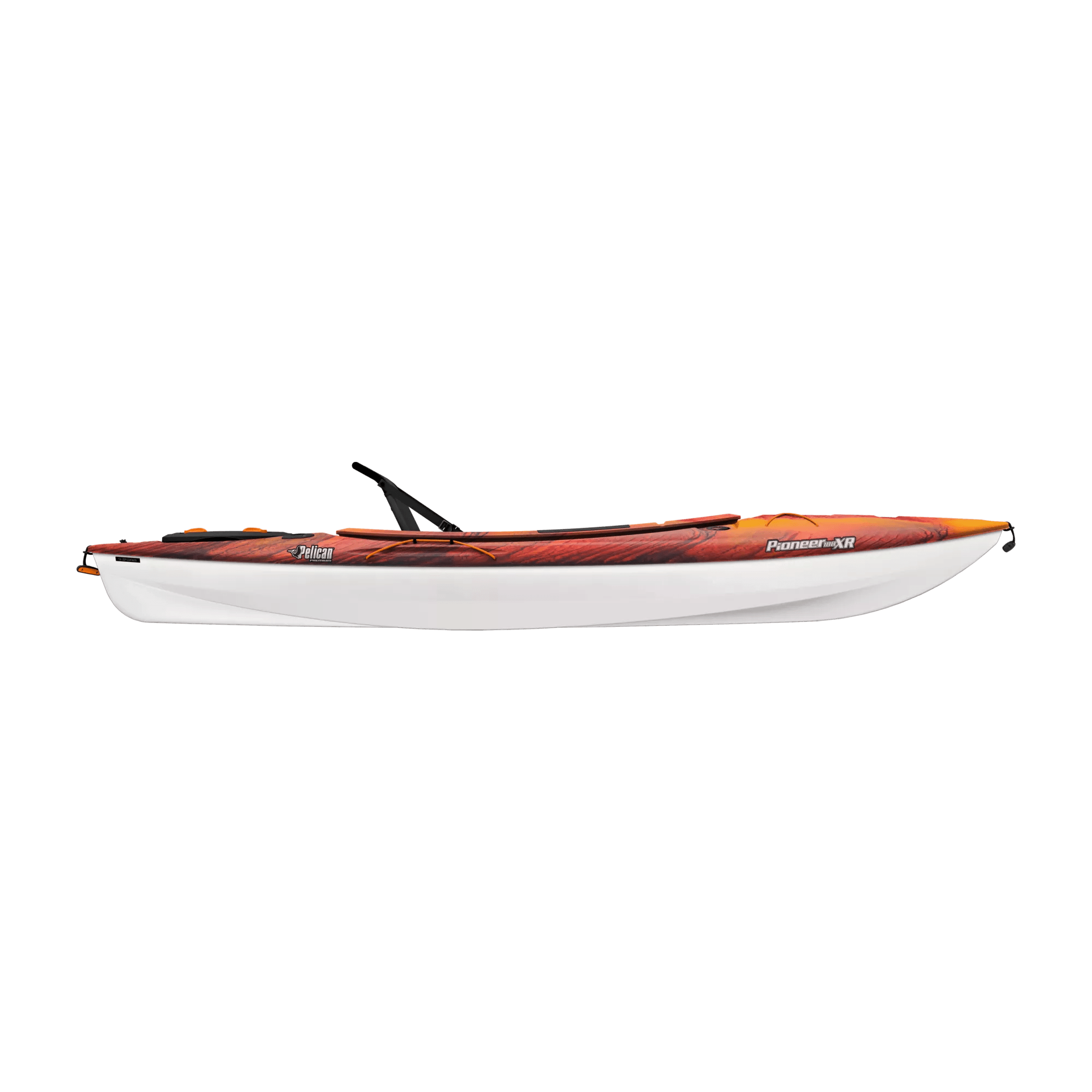 PELICAN - Pioneer 100XR Recreational Kayak with Paddle - Yellow - MDP10P102 - SIDE