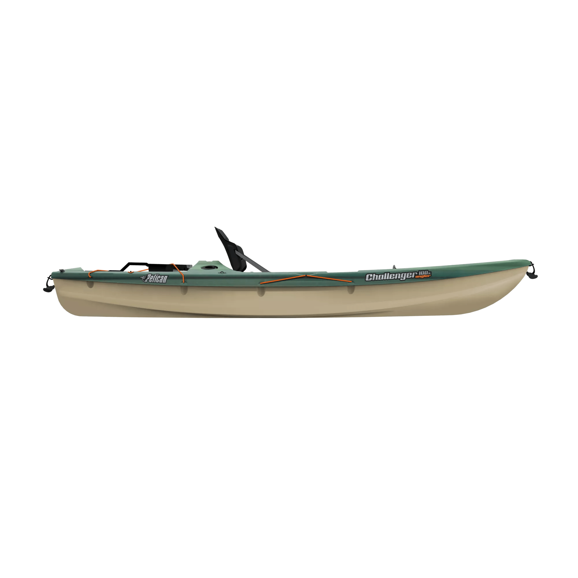 PELICAN - Challenger 100X Angler Fishing Kayak - Grey - MBF10P203 - SIDE