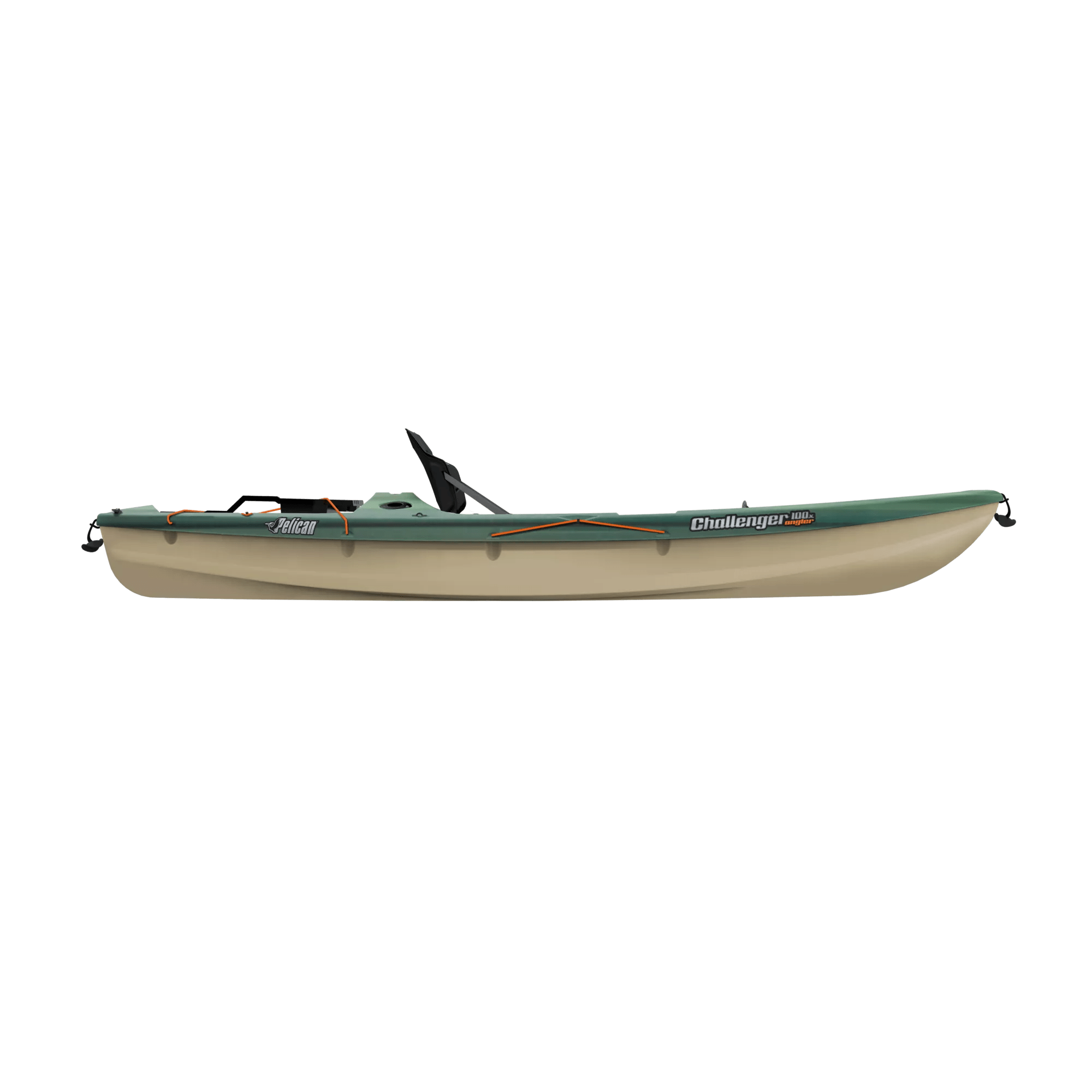 PELICAN - Kayak de pêche Challenger 100X Angler - Grey - MBF10P203 - SIDE