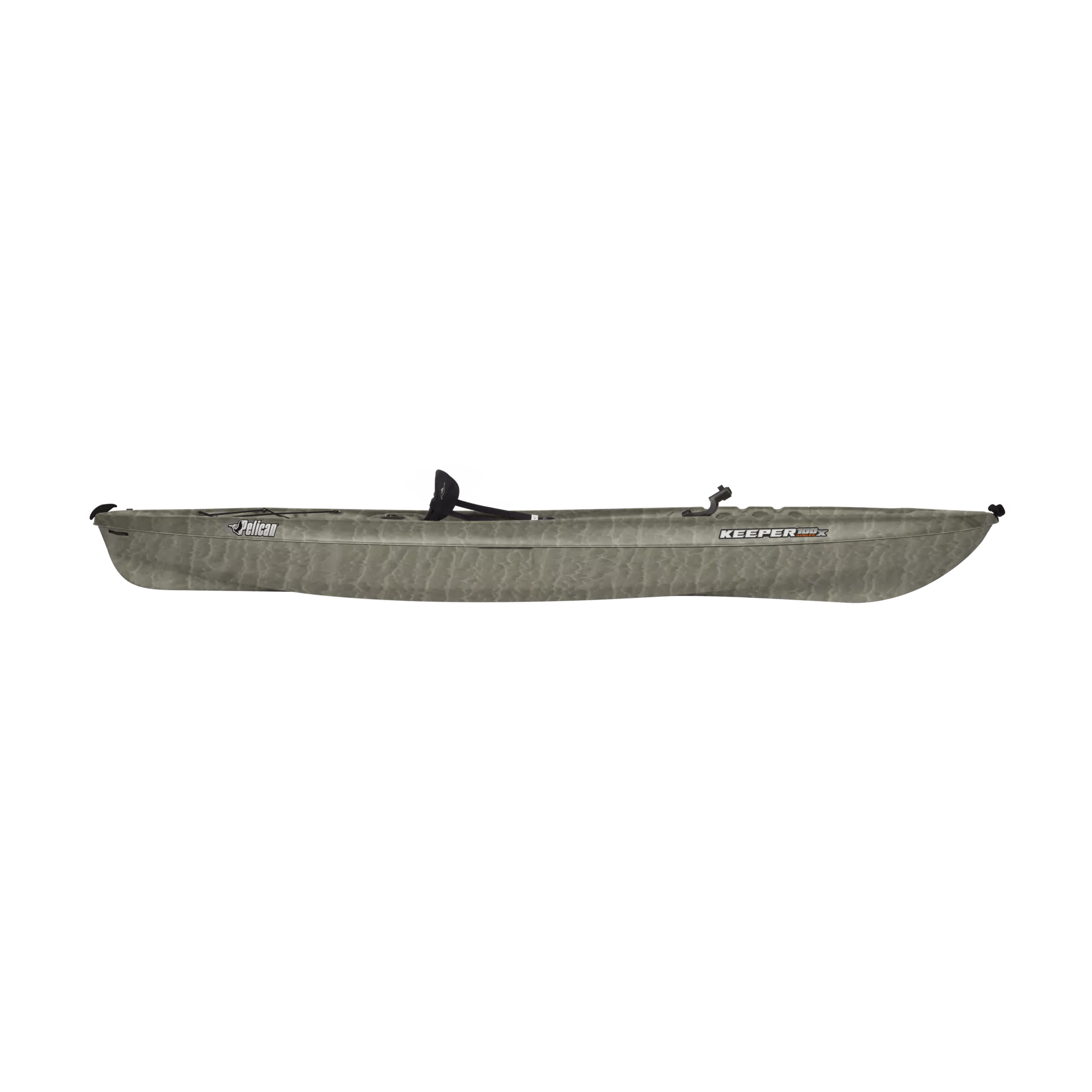 PELICAN - Keeper 100X Angler Fishing Kayak - Grey - KVF10P401 - SIDE