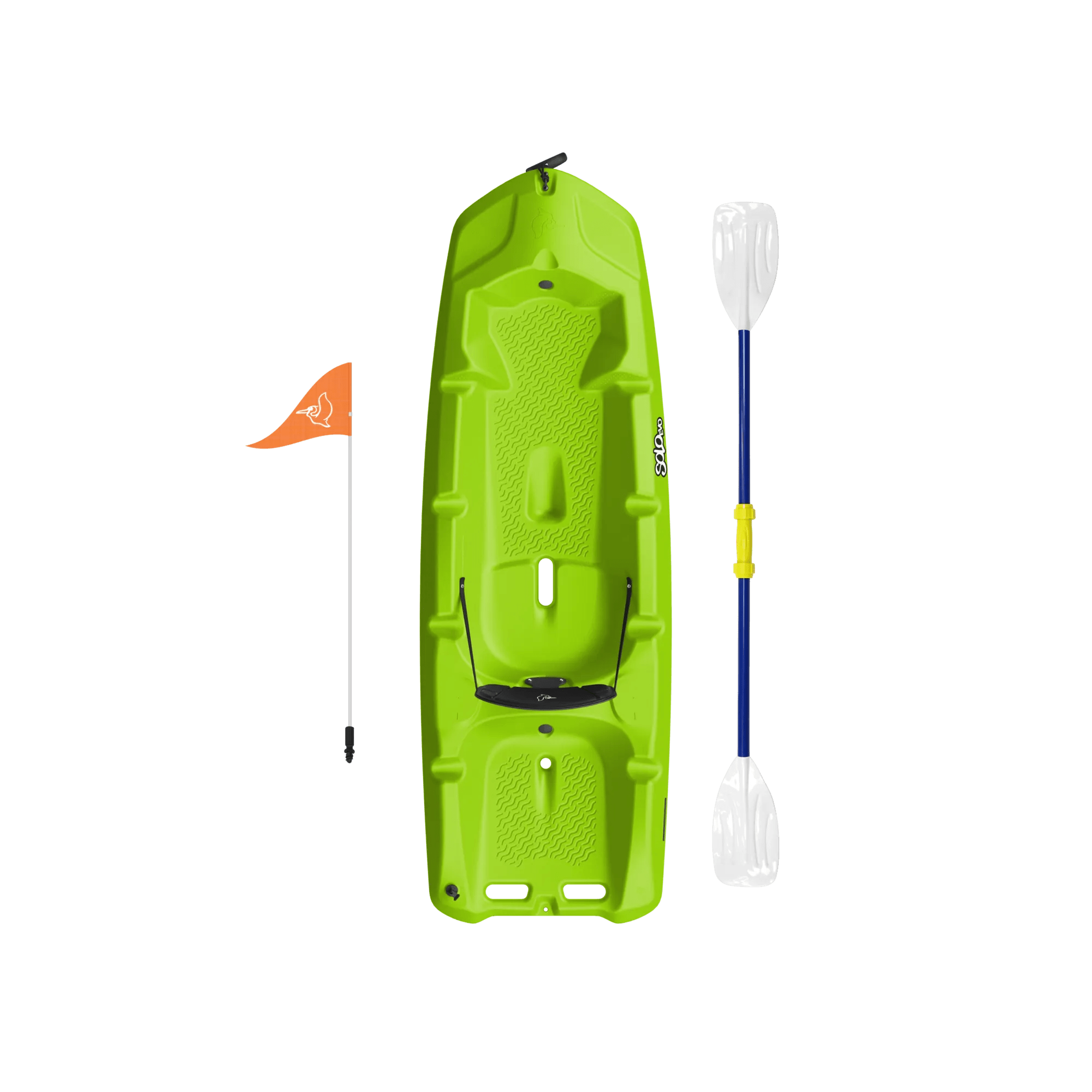 PELICAN - SOLO EVO DLX Kids Kayak with Paddle - Green - MJS06P505 - TOP