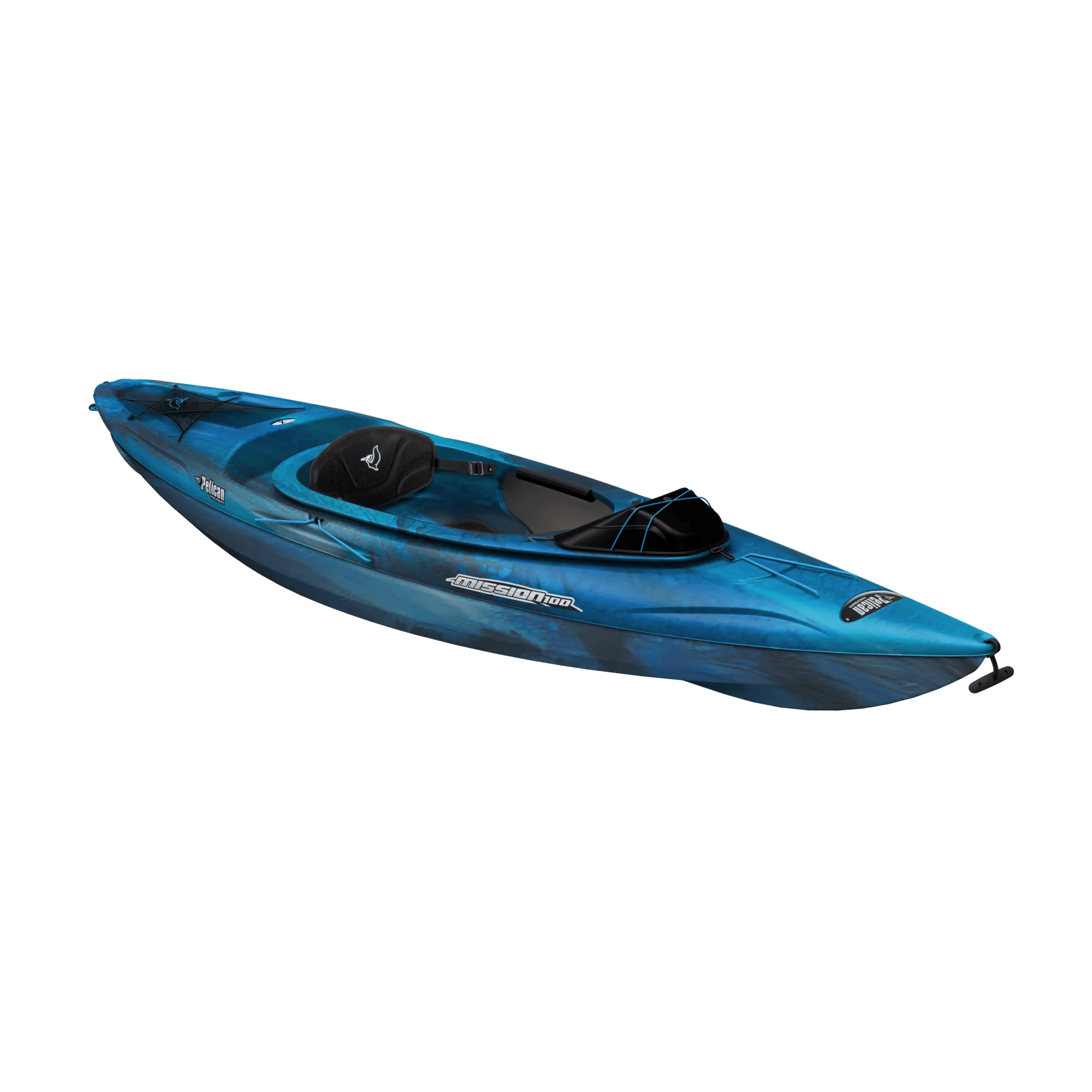 PELICAN - Kayak Mission 100 de Pelican avec pagaie - Blue - KAP10P100-00 - ISO