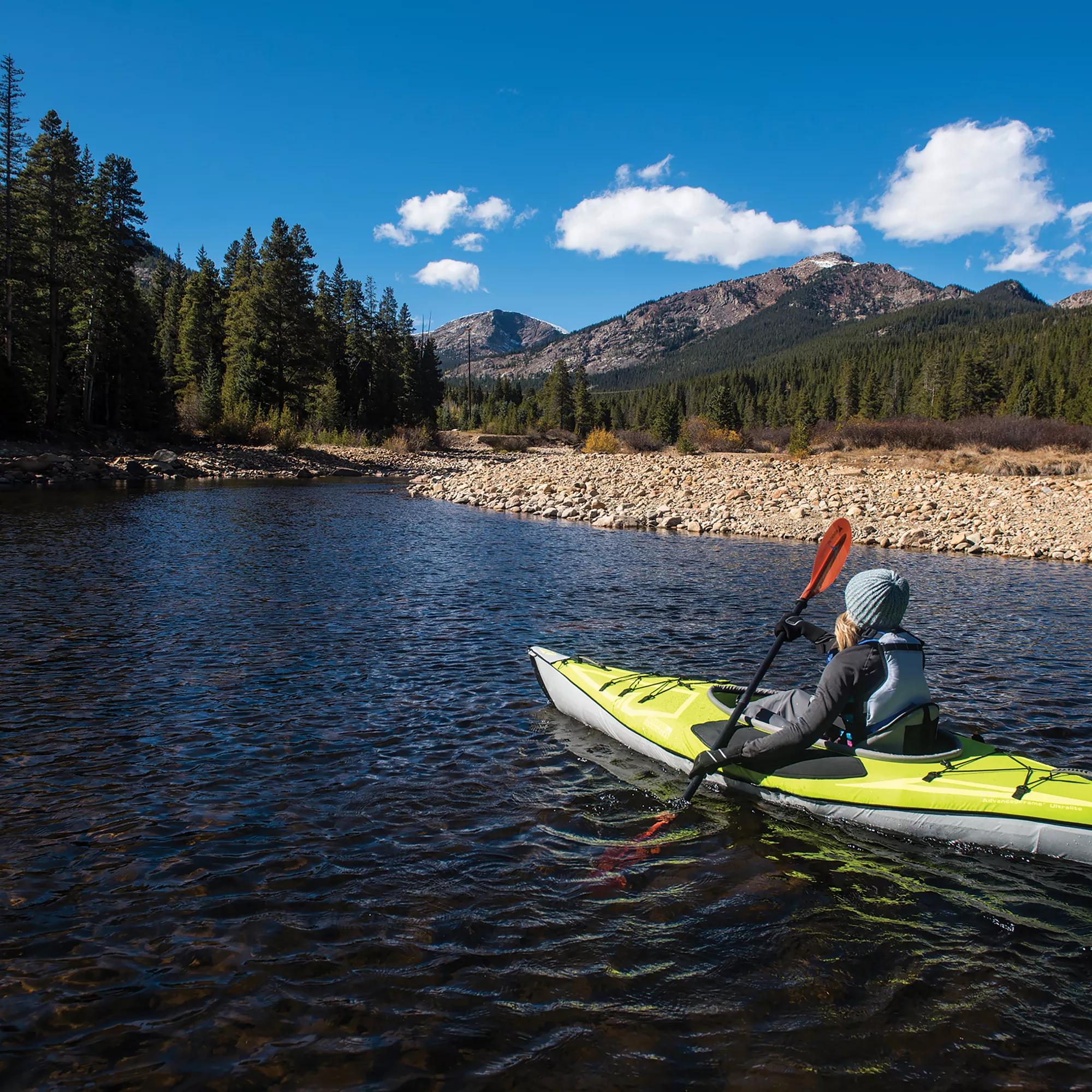 ADVANCED ELEMENTS - AdvancedFrame™ Ultralite Kayak with Pump - Green - AE3022-G-P - LIFE STYLE 1