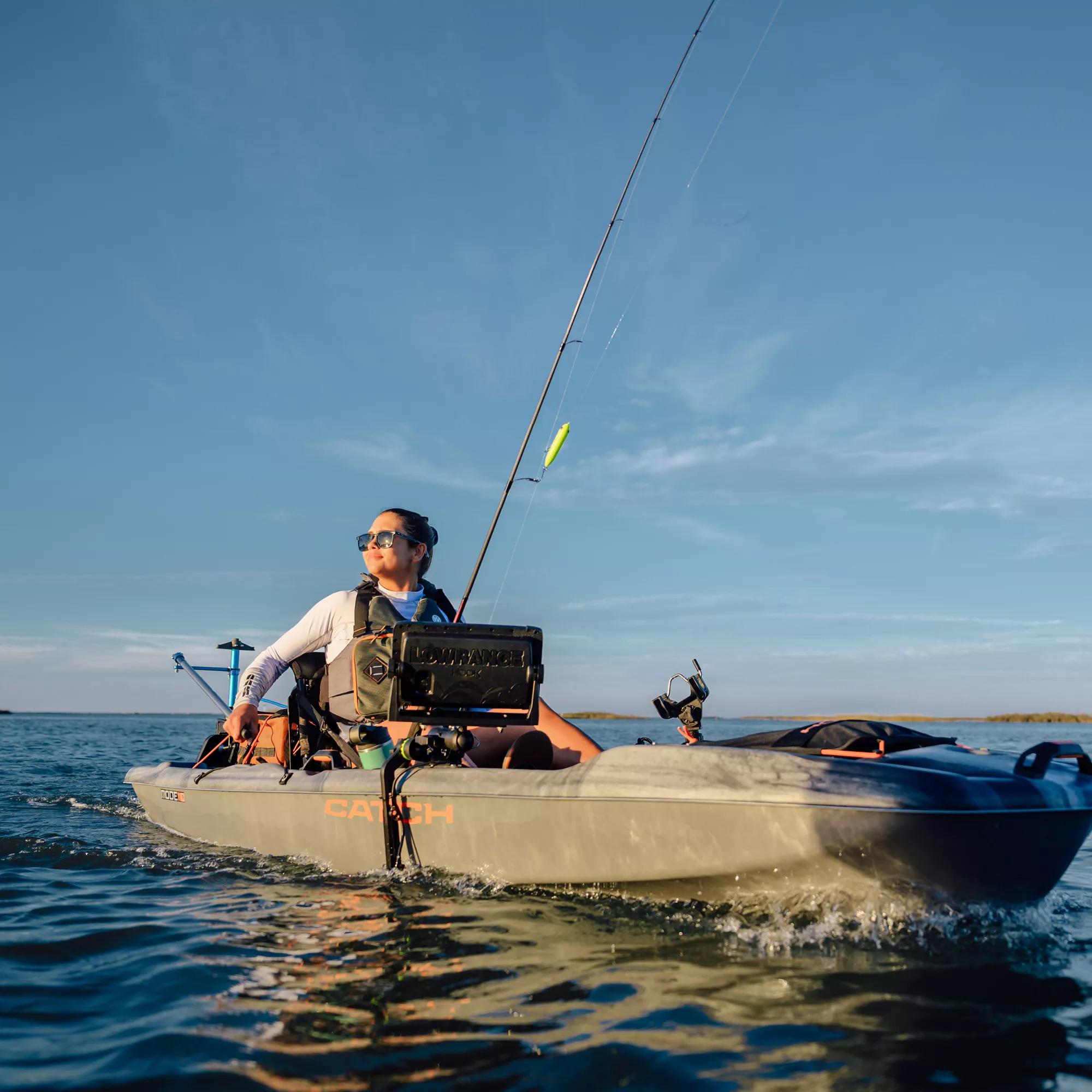 PELICAN - Kayak de pêche Catch Mode 110 TR - Grey - MIF11P104-00 - LIFE STYLE 1