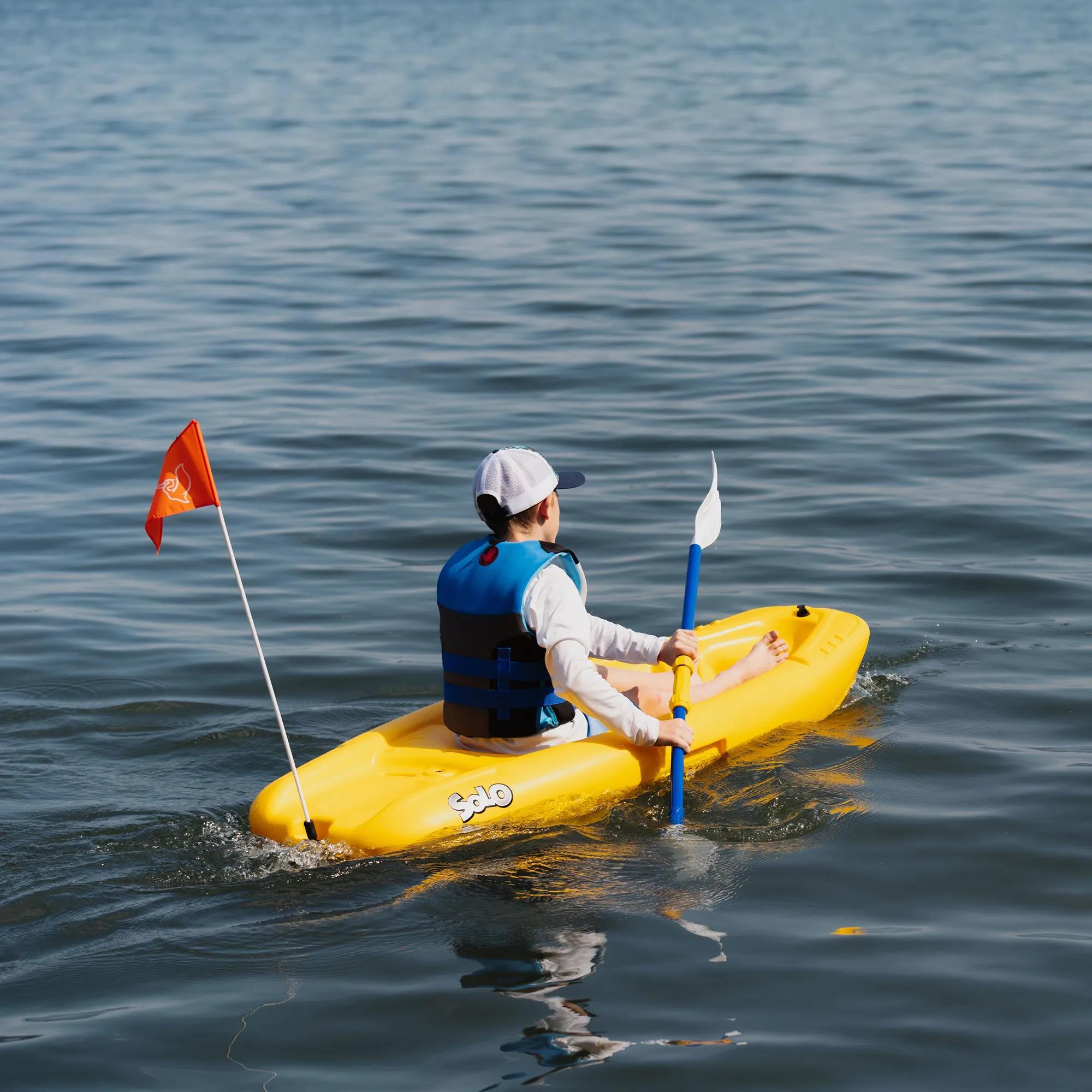 PELICAN - Solo Kids Kayak with Paddle - Discontinued color/model - Orange - KOS06P102-00 - LIFE STYLE 2