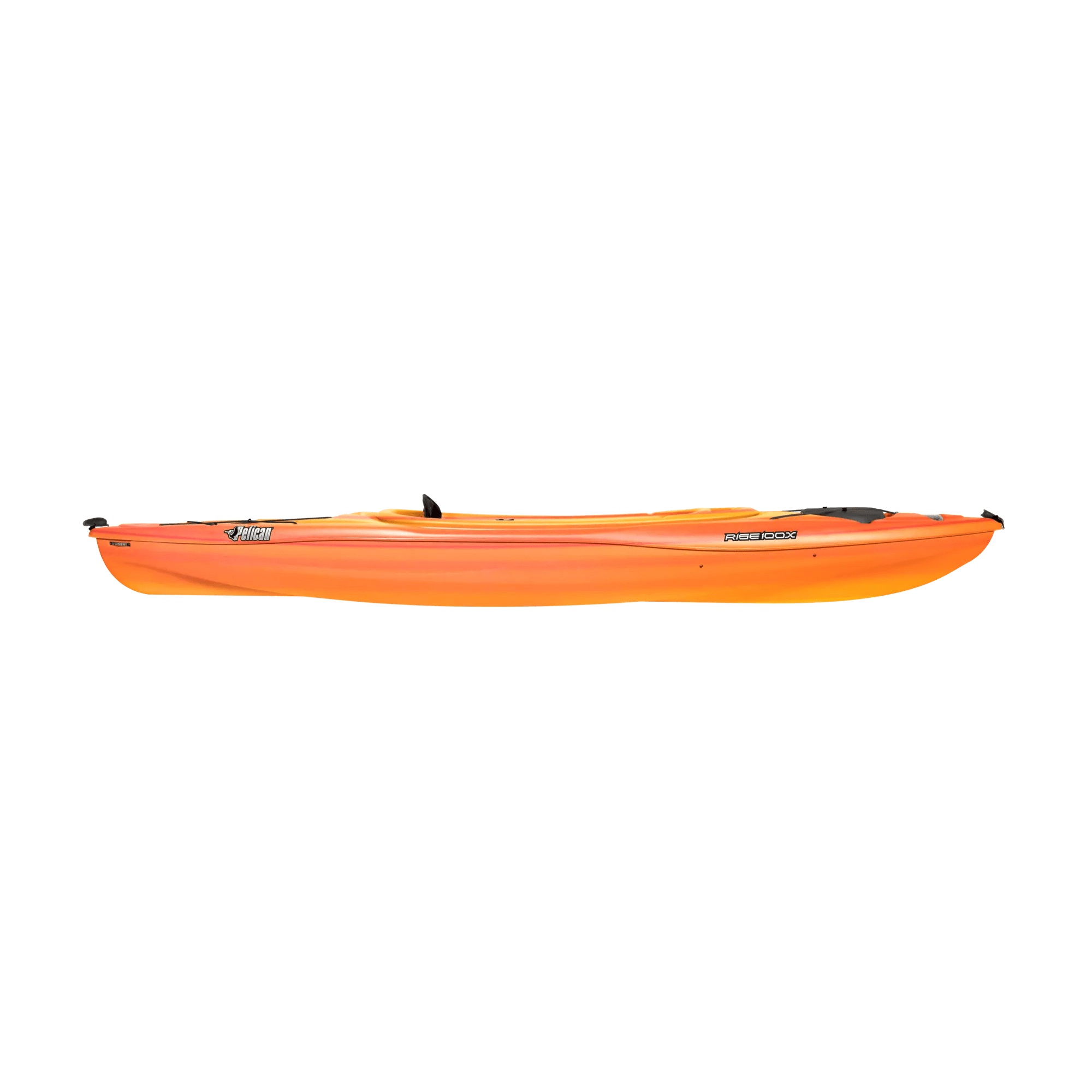 PELICAN - Rise 100X Recreational Kayak with Paddle - Yellow - KFF10P700 - SIDE