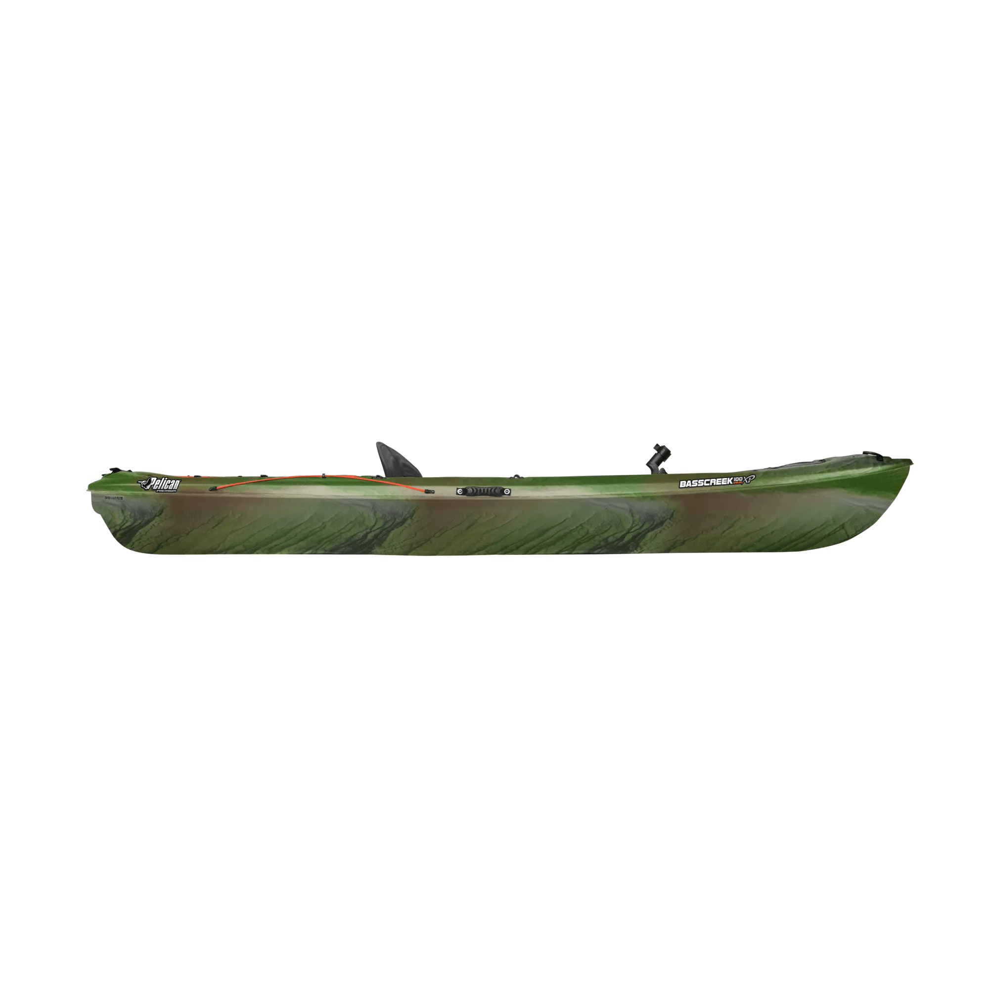 PELICAN - Basscreek 100XP Angler Fishing Kayak - Grey - KWP10P100-00 - SIDE