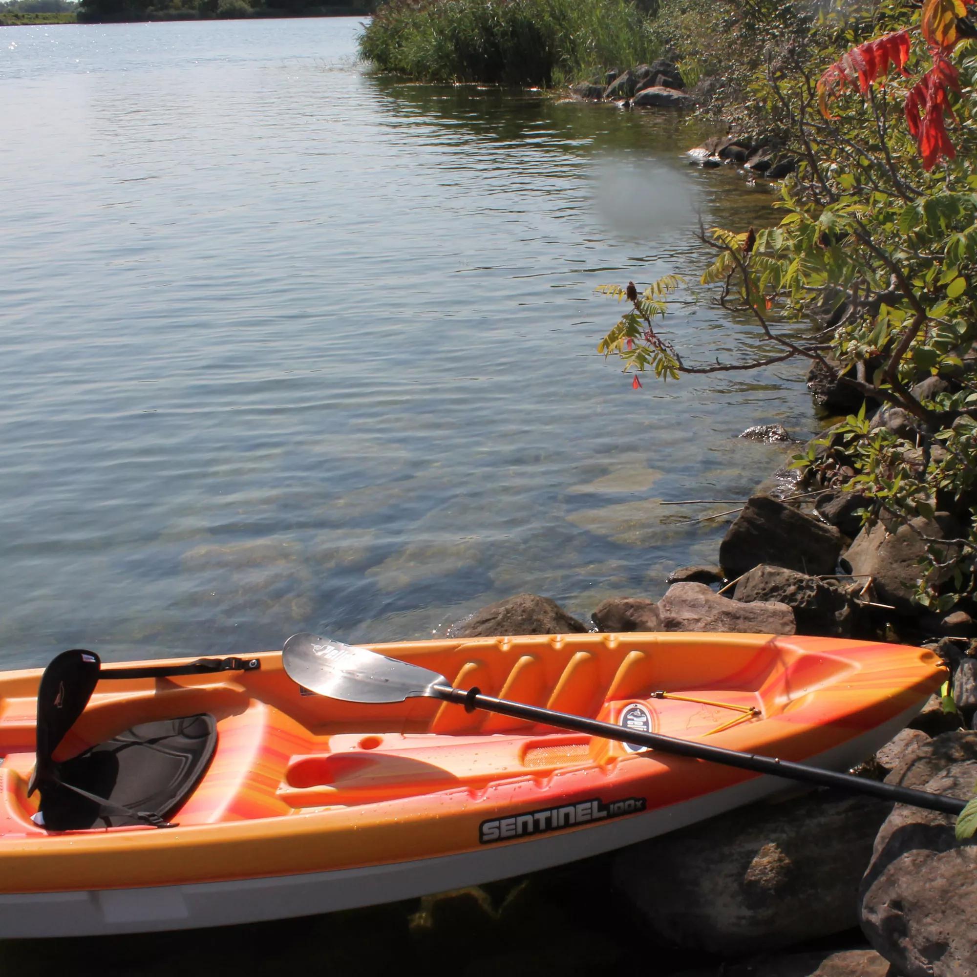 Pelican Sit-on-Top Kayak - Sentinel 100X - 9.5 Feet - Lightweight one  Person Kayak