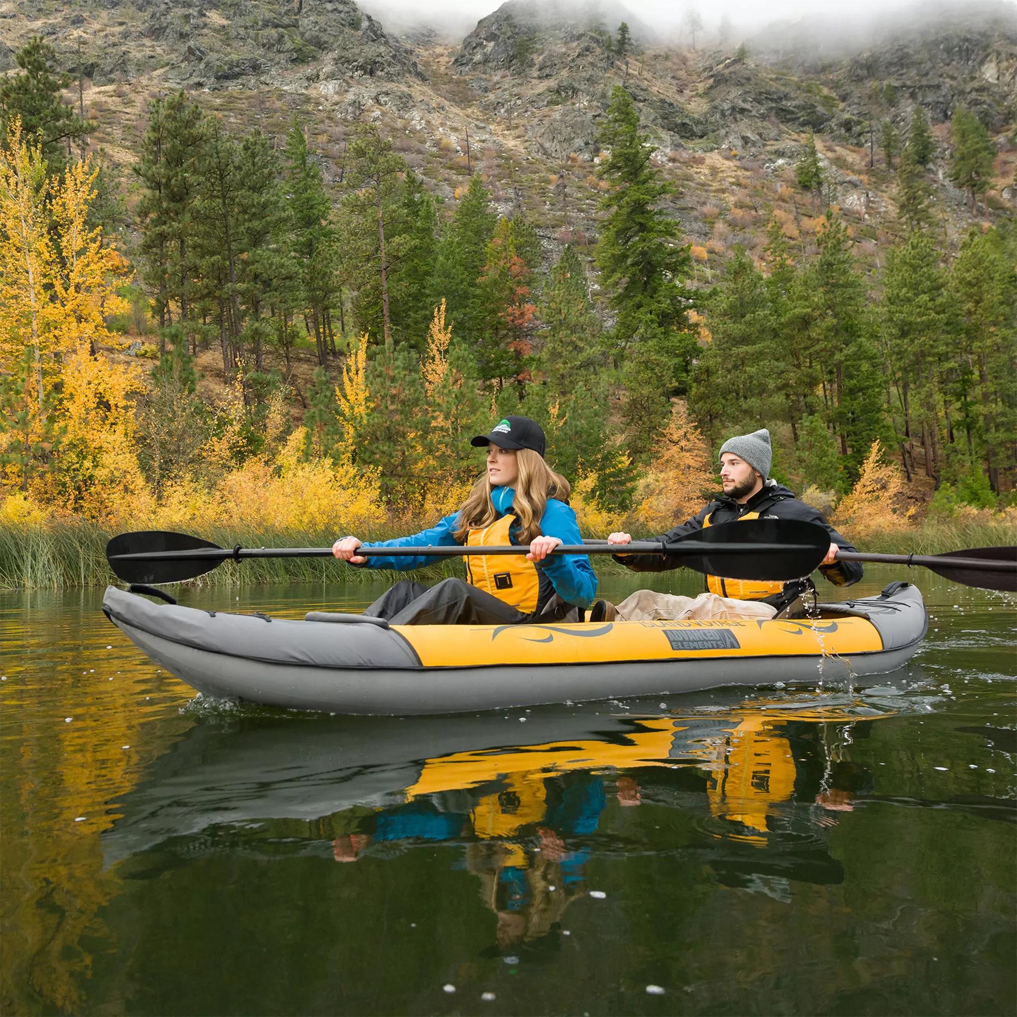 ADVANCED ELEMENTS - Island Voyage™ 2 Recreational Kayak Without Pump - Yellow - AE3023-Y - LIFE STYLE 1