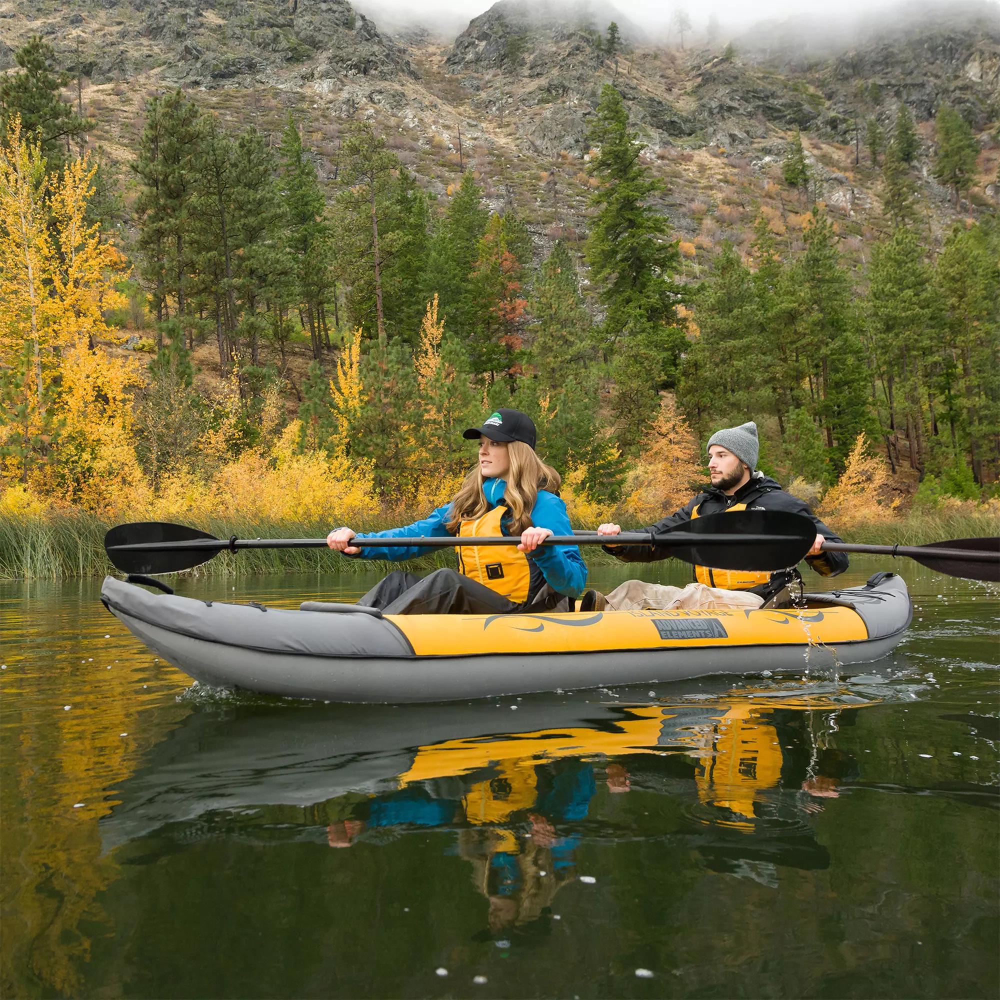 ADVANCED ELEMENTS - Island Voyage™ 2 Recreational Kayak with Pump - Yellow - AE3023-Y-P - LIFE STYLE 2